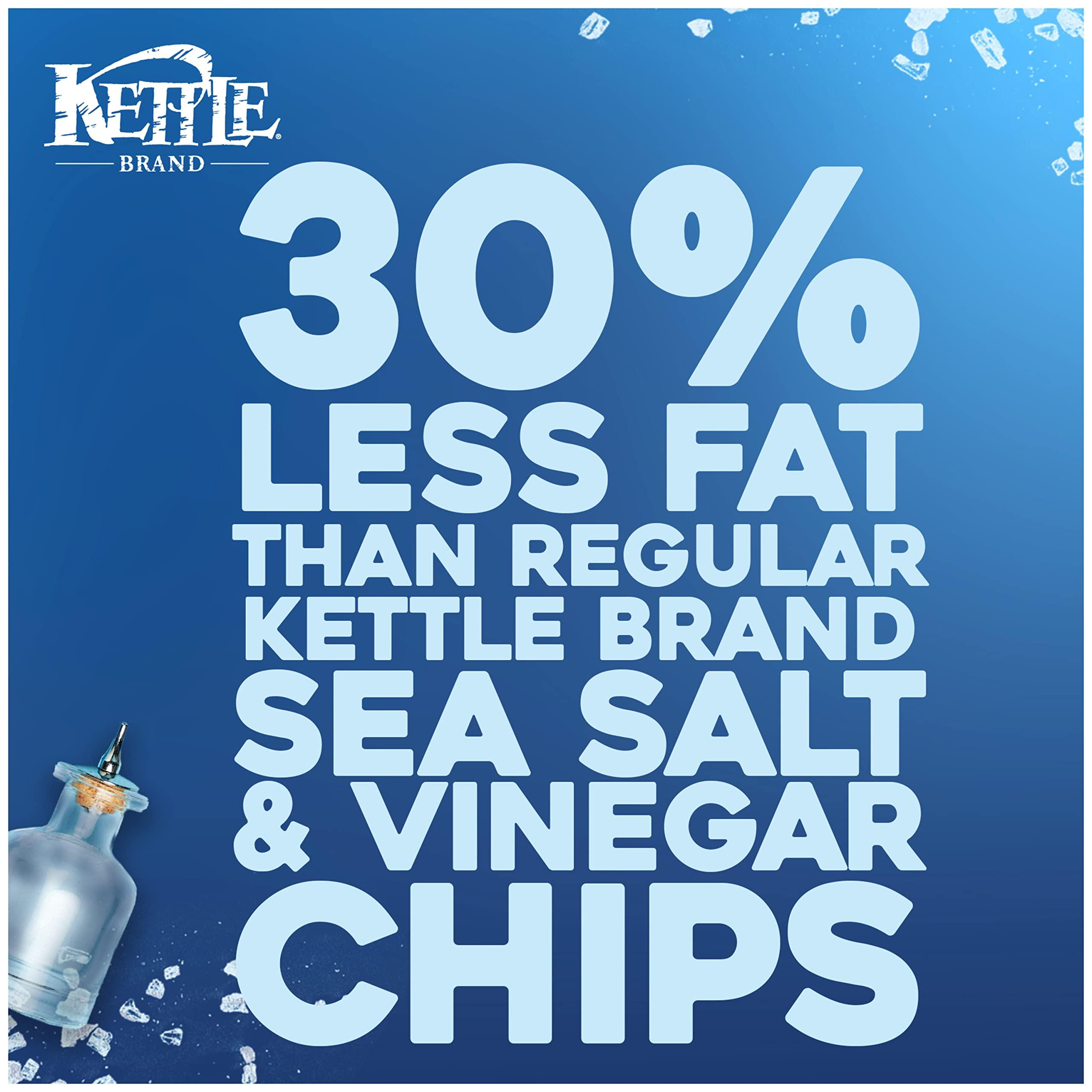 Kettle Brand Potato Chips, Air Fried Sea Salt & Vinegar Kettle Chips, 6.5 Oz Bag - Image 4