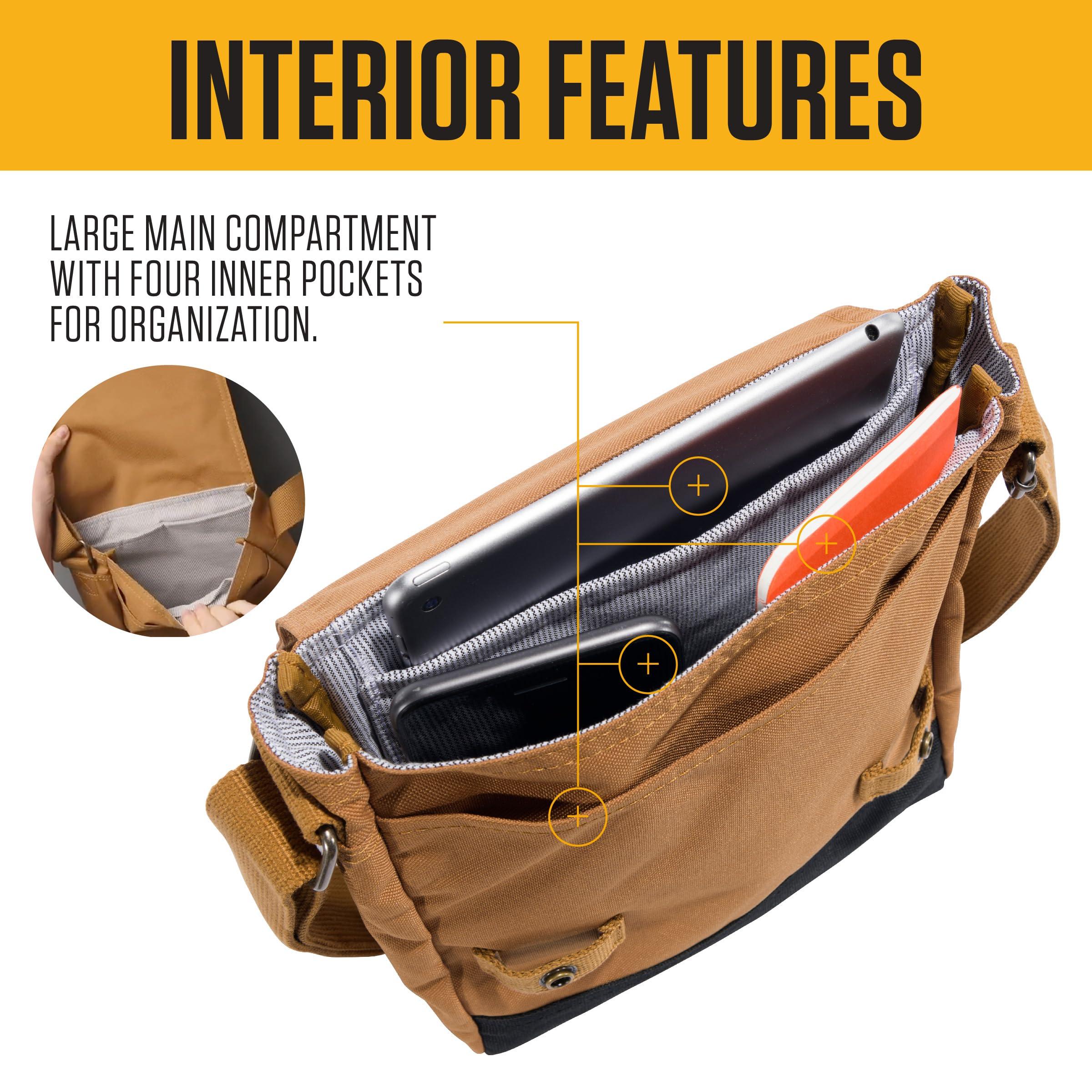 Carhartt, Durable, Adjustable Crossbody Bag With Flap Over Snap Closure - Image 3