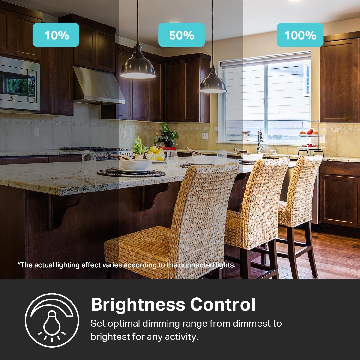 Kasa Smart Dimmer Switch HS220P3, Single Pole, Needs Neutral Wire, 2.4GHz Wi-Fi Light Switch Works with Alexa and Google Home, UL Certified,, No Hub Required, 3-Pack - Image 3