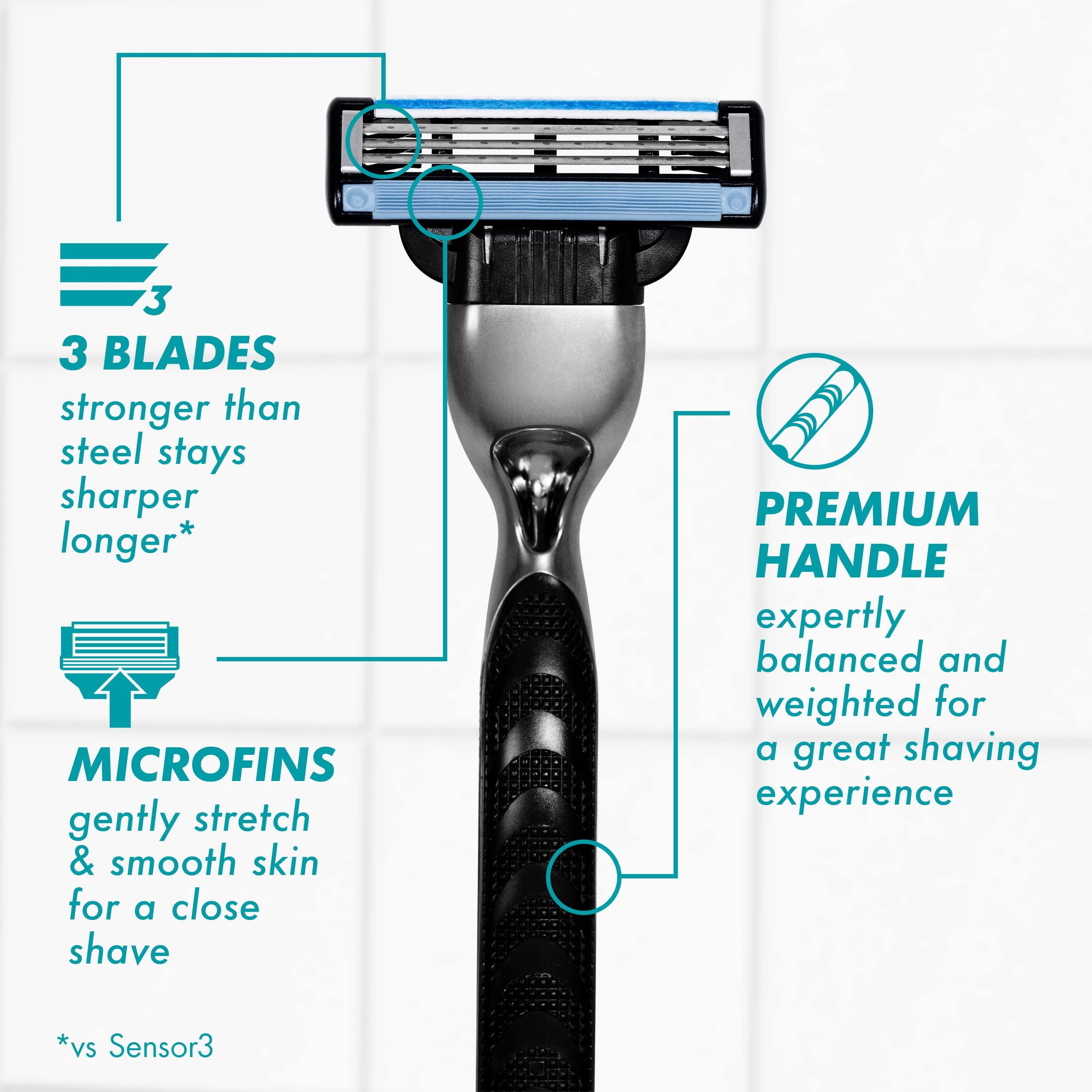 Gillette Mach3 Razor for Men, 1 Razor Handle + 1 Blade Refill - Image 2