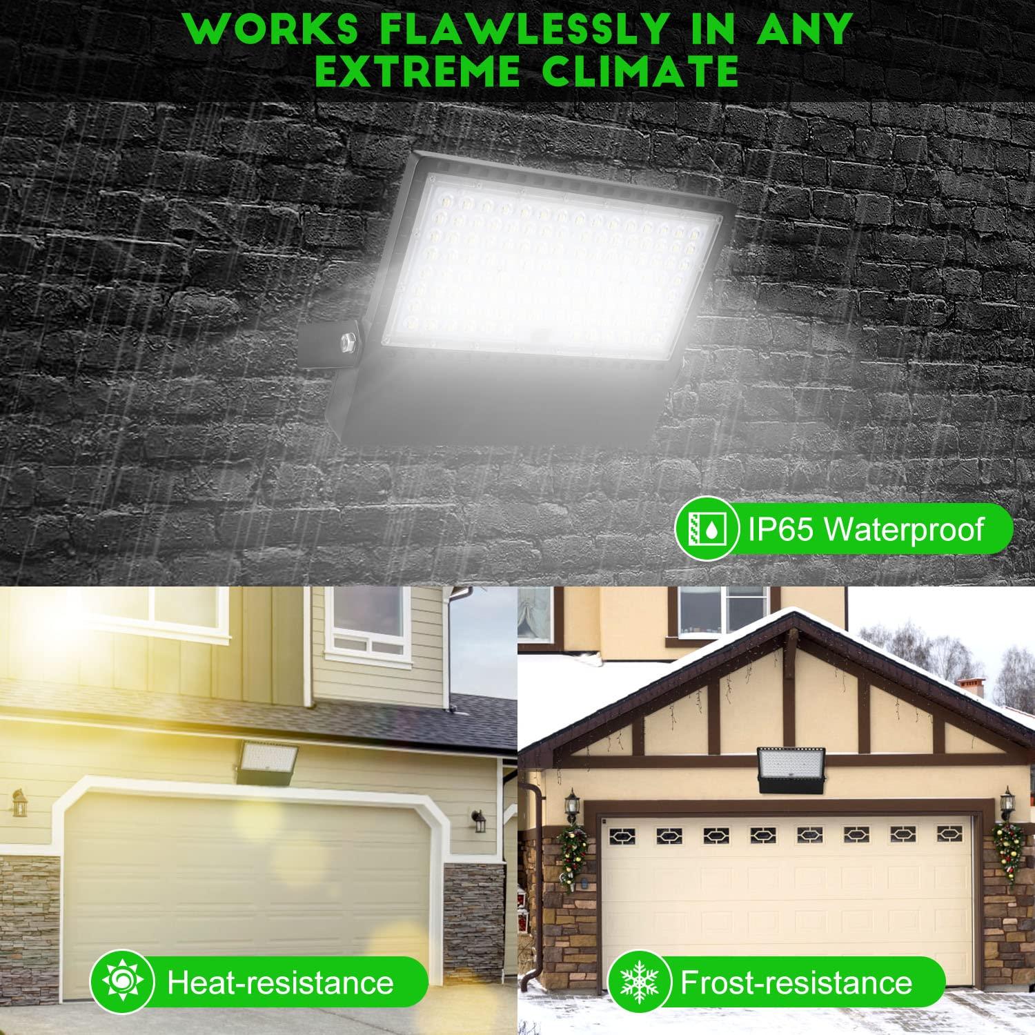 Juyace Led Stadium Flood Light Outdoor 36000Lm 1500W Equivalent Super Bright Commercial Area Lighting 100-277V 5000K Daylight IP65 Waterproof Arena Lights for Sport Fields and Courts - Image 3