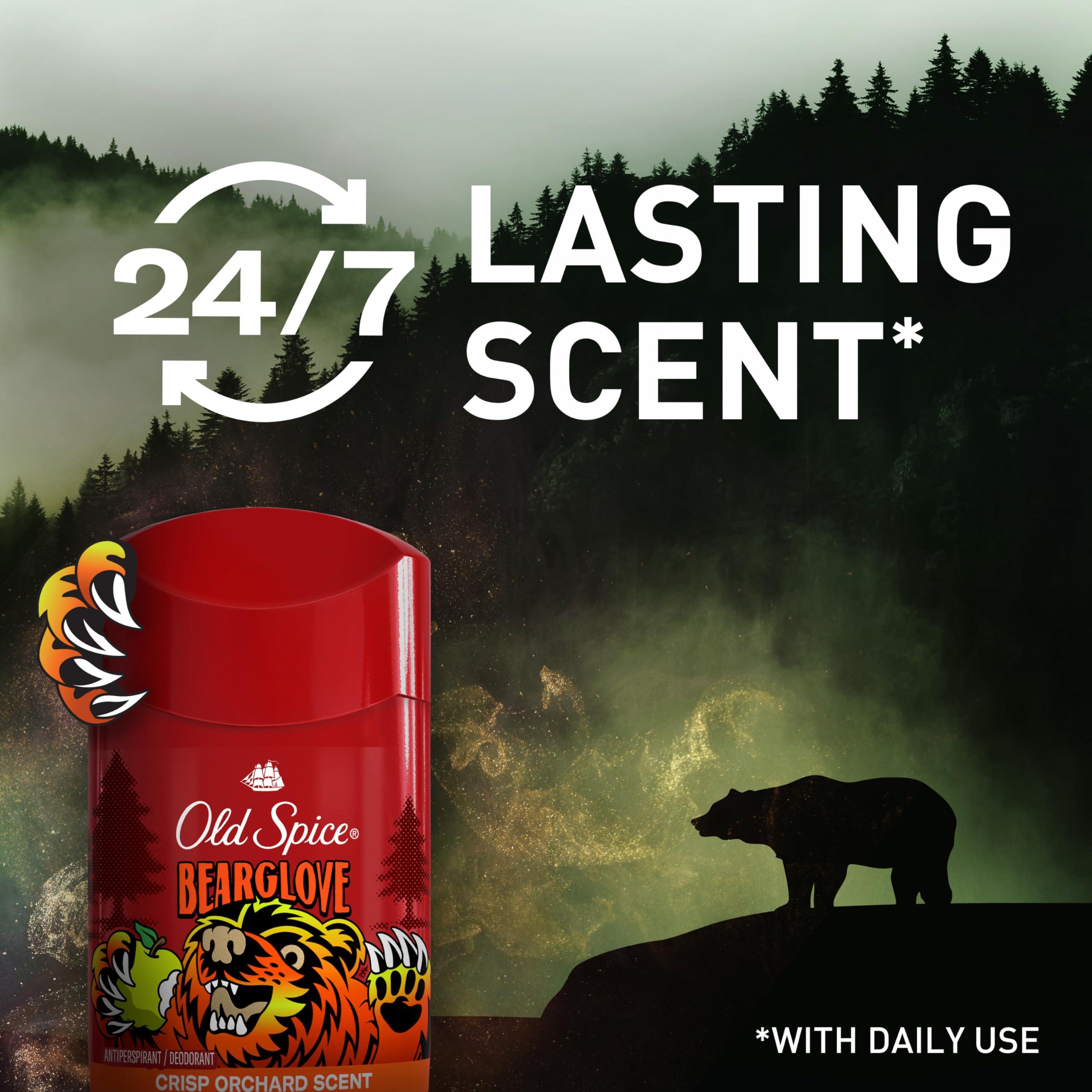 Old Spice Aluminum Free Deodorant for Men, 24/7 Odor Protection, 24/7 Freshness & Lasting Scent, Goes on Clear, Bearglove with Crisp Orchard Scent, 2.6 oz - Image 4