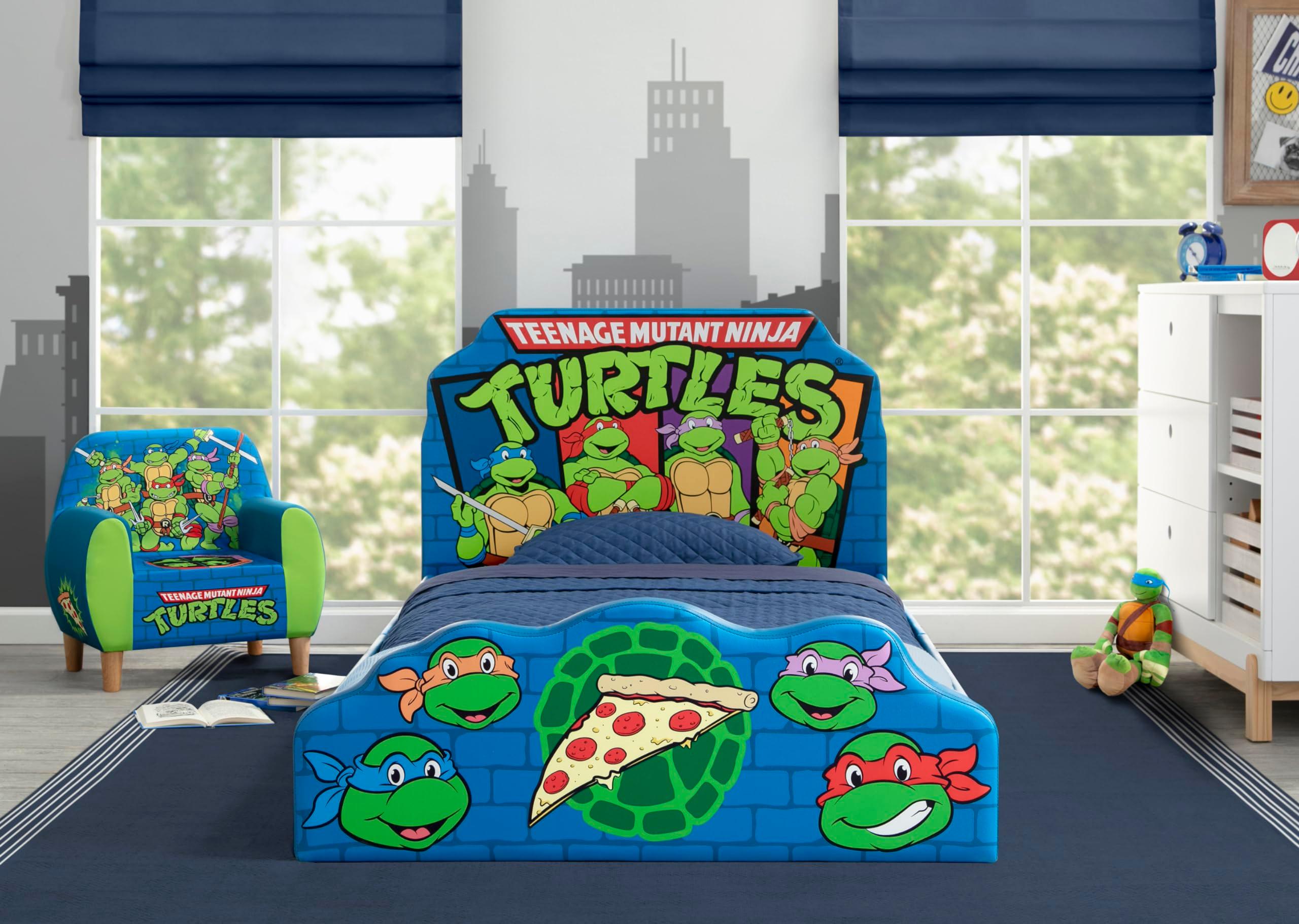 Delta Children Teenage Mutant Ninja Turtles Foam Chair for Kids, Green - Image 3