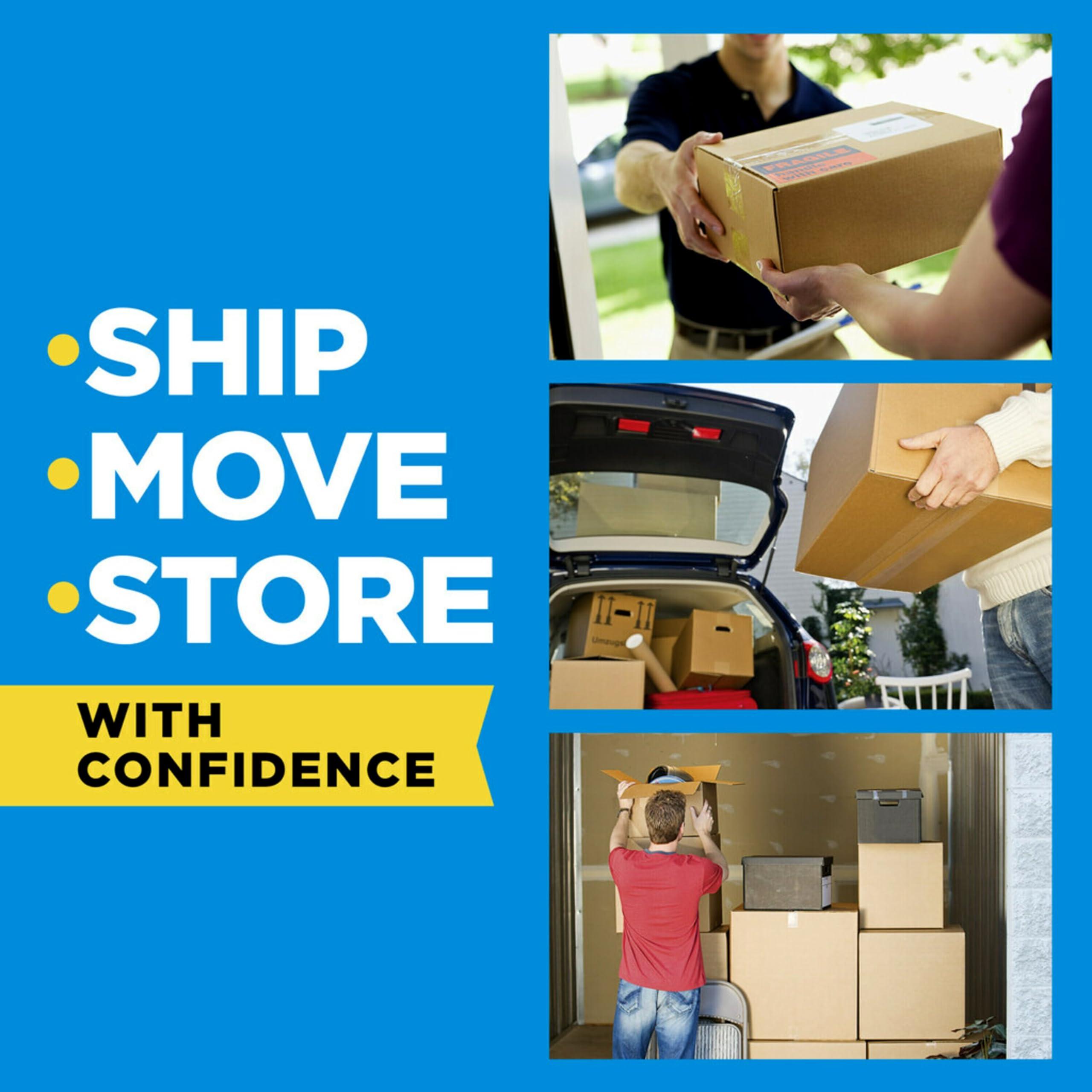 Scotch Heavy Duty Shipping and Moving Packing Tape, Clear, Packing and Moving Supplies, 1.88 in. x 22.2 yd., 3 Tape Rolls with Dispensers - Image 9