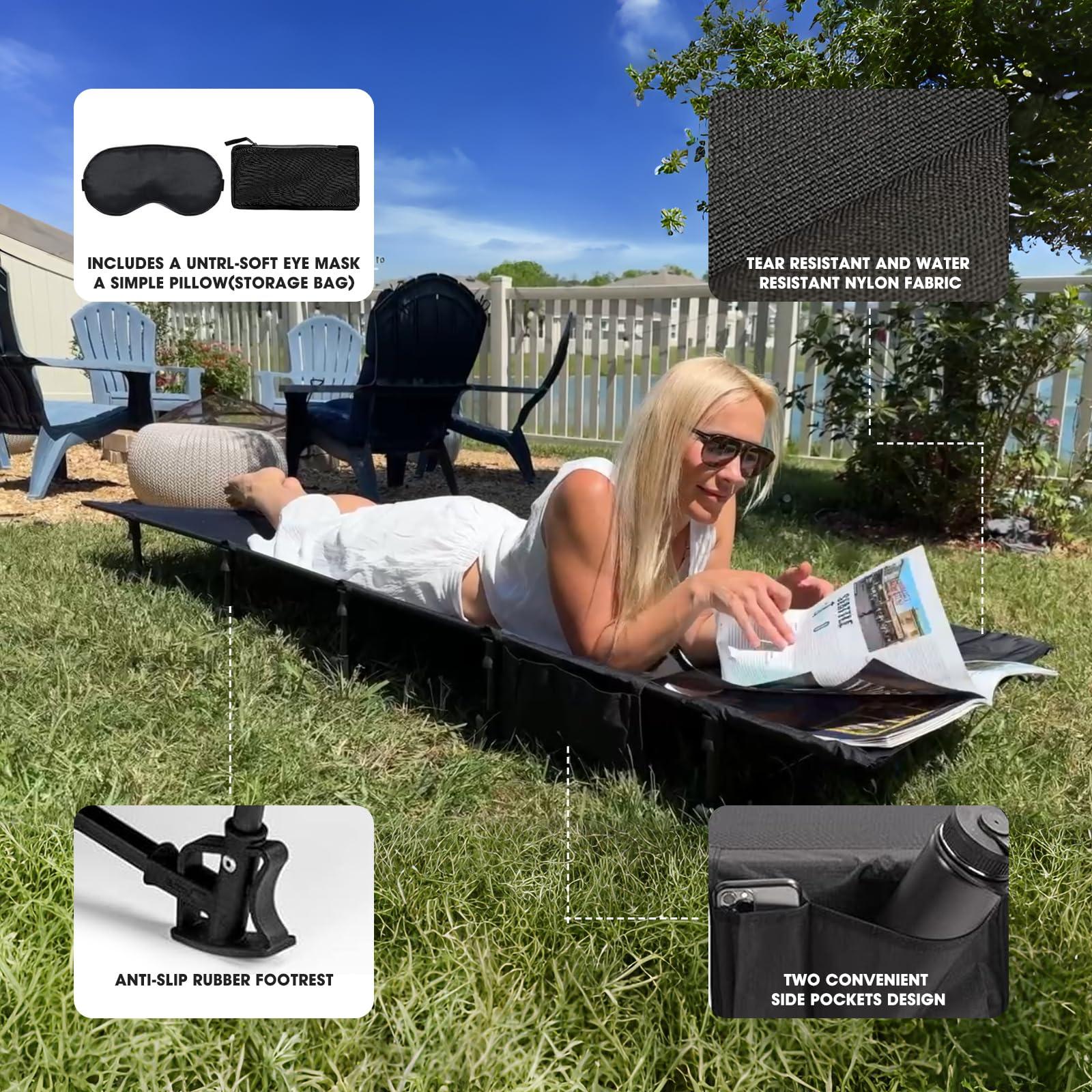 HITORHIKE Camping Cot Compact Folding Cot Bed for Outdoor Backpacking Camping Cot Bed - Image 5