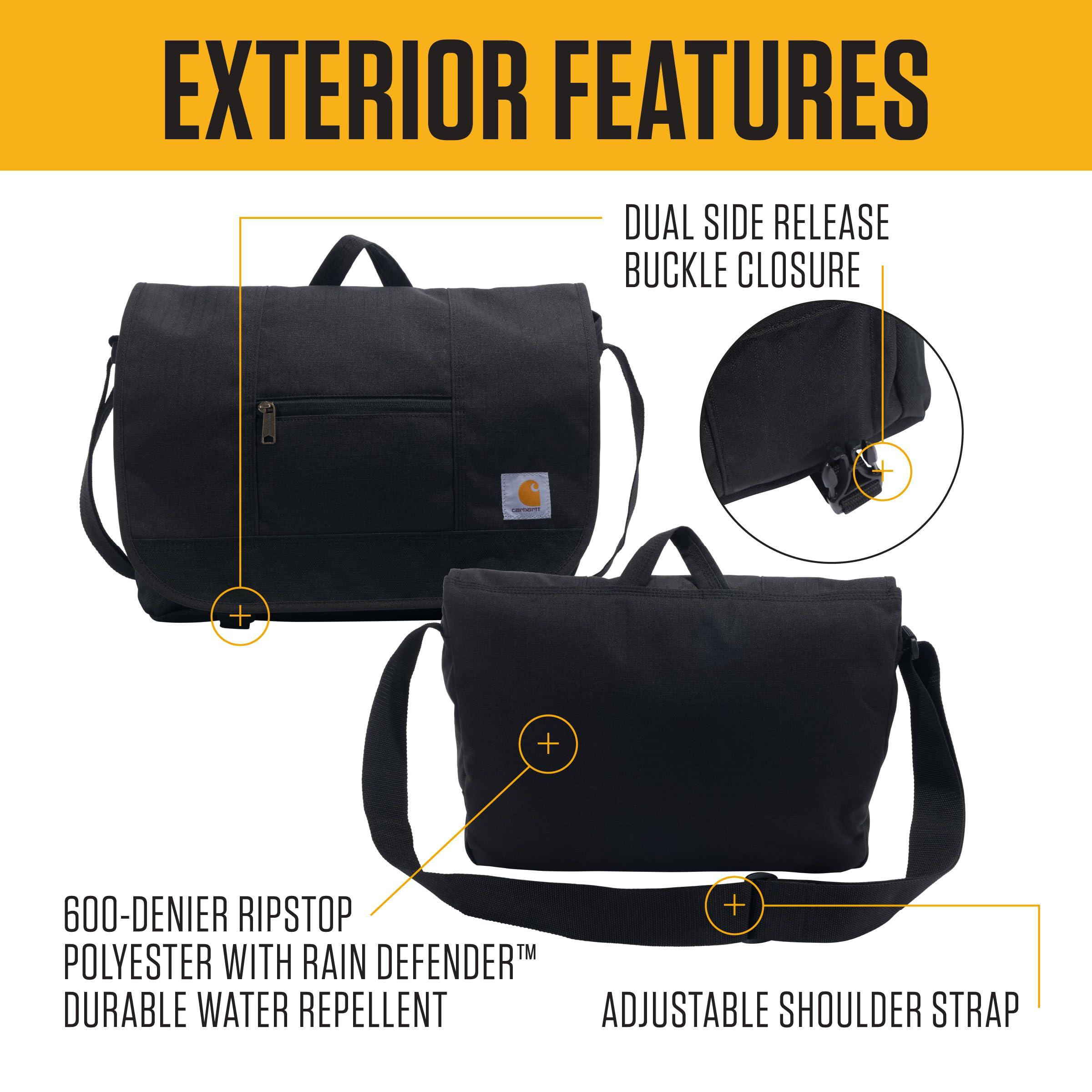 Carhartt Gear B0000509 Ripstop Messenger Bag - One Size Fits All - Black - Image 2