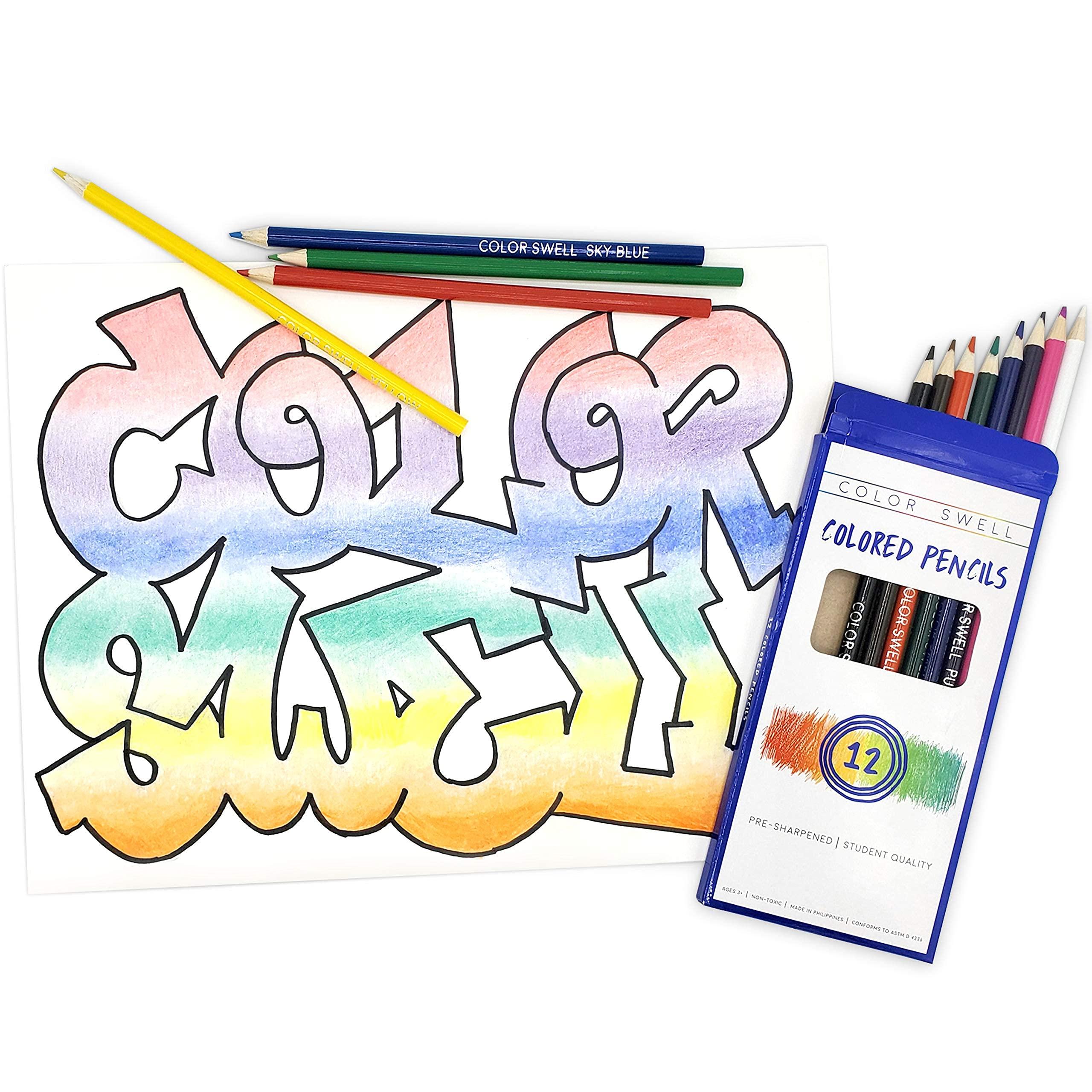 Color Swell Bulk Colored Pencils – 12 Sets, 144 Pre-Sharpened Assorted Vibrant Colors – Ideal for Kids, Teachers, and Classroom Supplies - Image 4