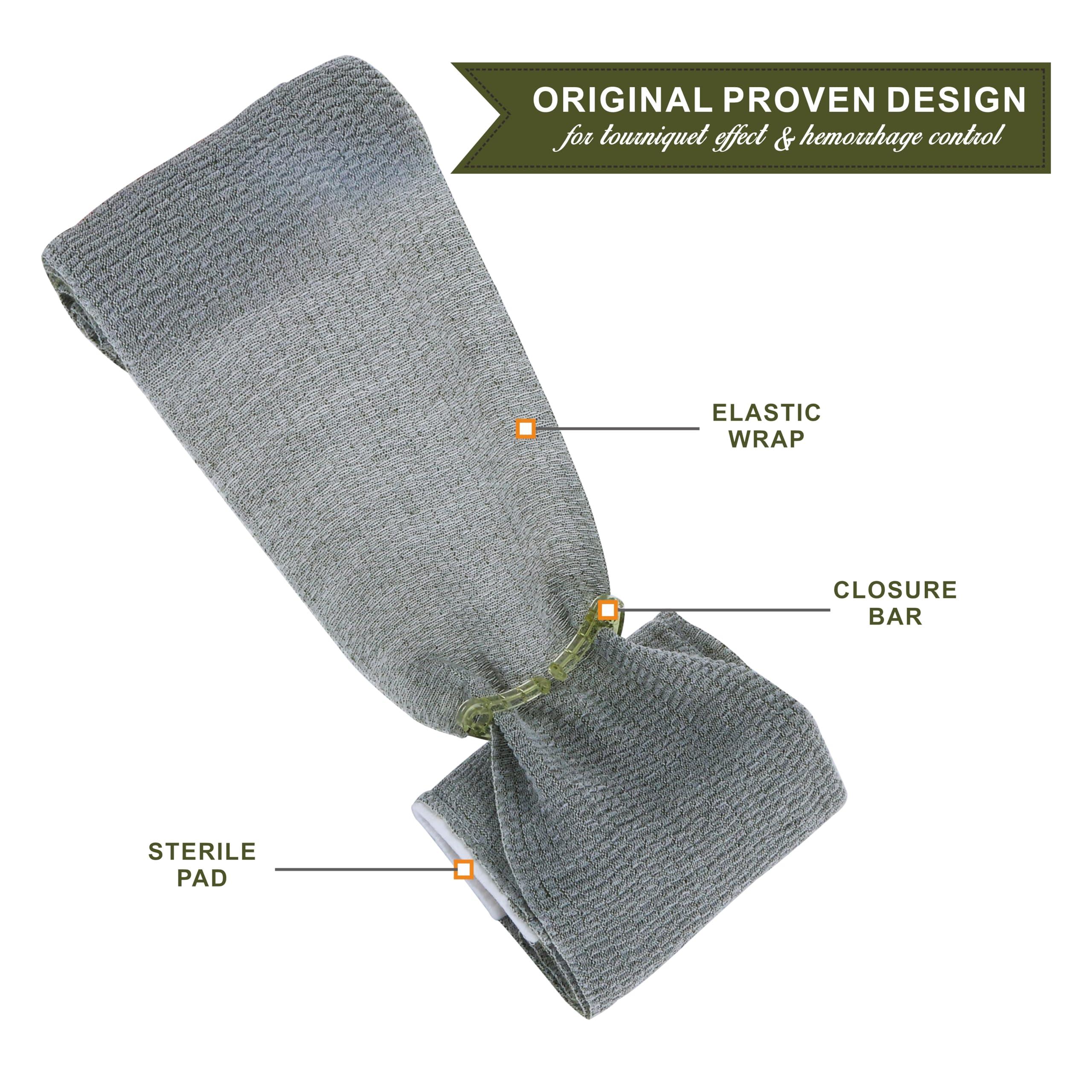 Swiss Safe 6 Inch Israeli Bandages Trauma Kit - Sterile Elastic Compression Bandage - Emergency Military IFAK - HSA & FSA Eligible - 6 inch, 2-Pack - Image 4