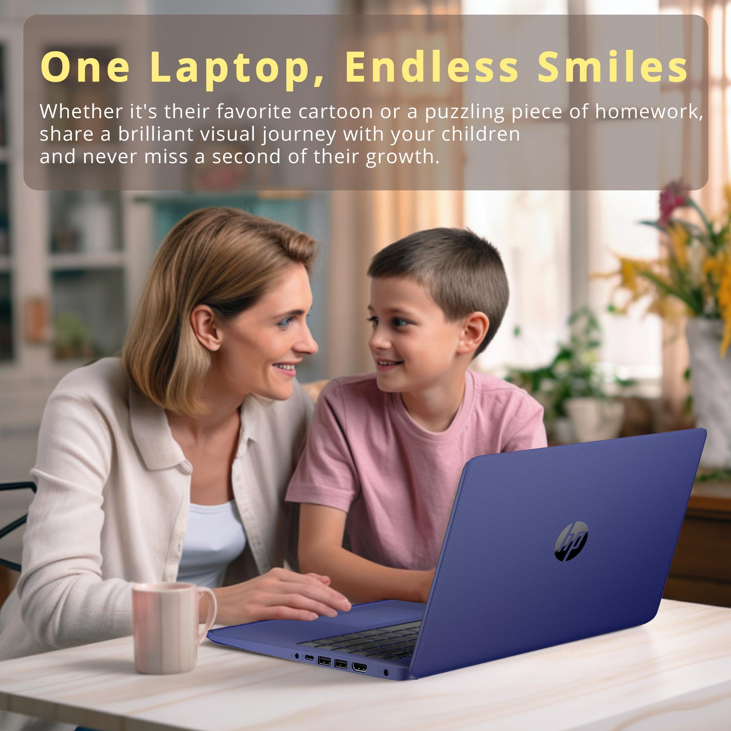 HP Premium Stream 14" HD BrightView Laptop, Intel Celeron N4120, 16GB RAM, 64GB eMMC Storage, HD Webcam, UHD Graphics, 1 Year Office 365, Bluetooth, WiFi, HDMI, Win 11s, Blue, 32GB Hotface USB Card - Image 6