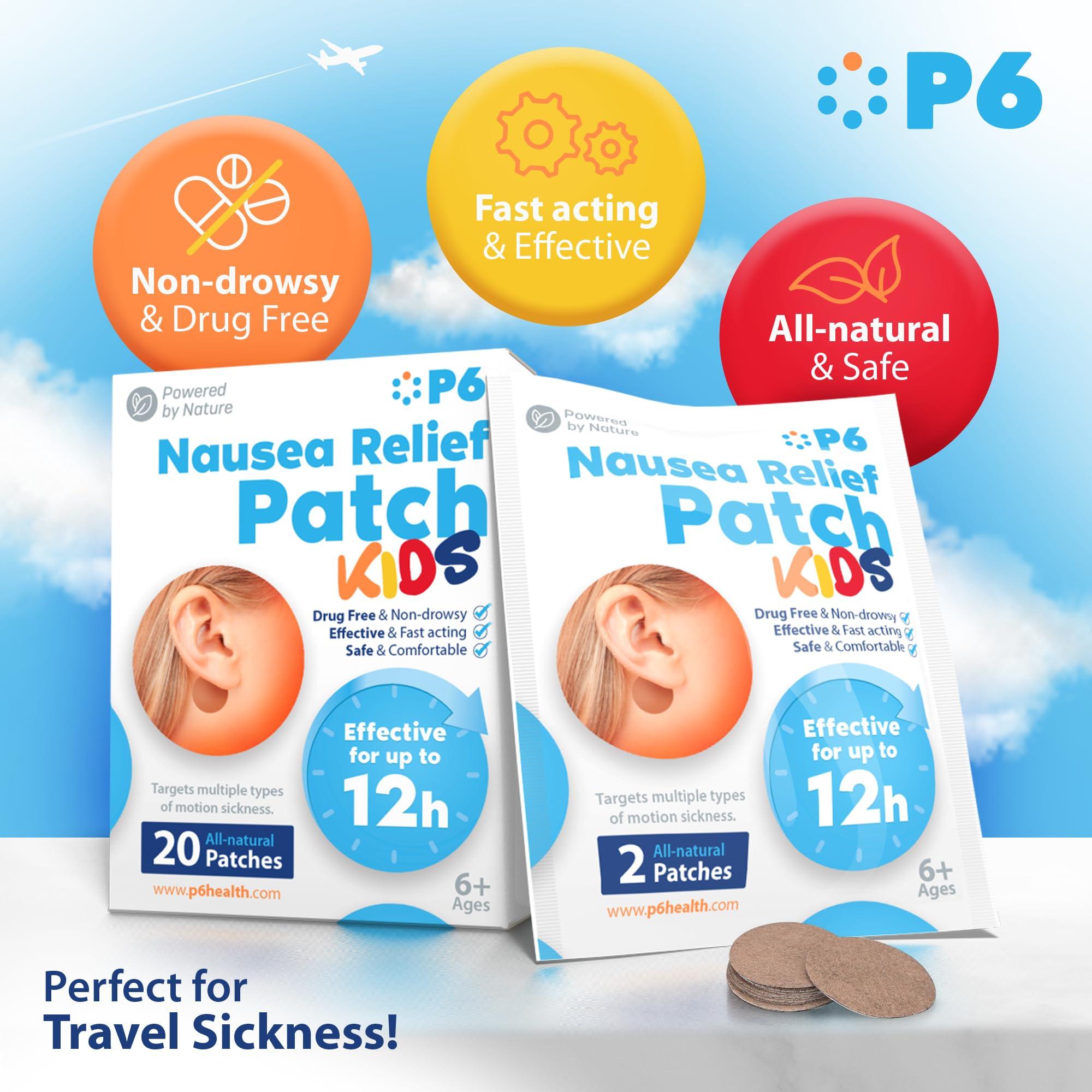 P6 Motion Sickness Patches for Kids - All Natural Sea Sickness Patches for Cruise and Car - Non Drowsy Motion Patch for Children - Safe Motion Sickness Patch for Travel - Image 6