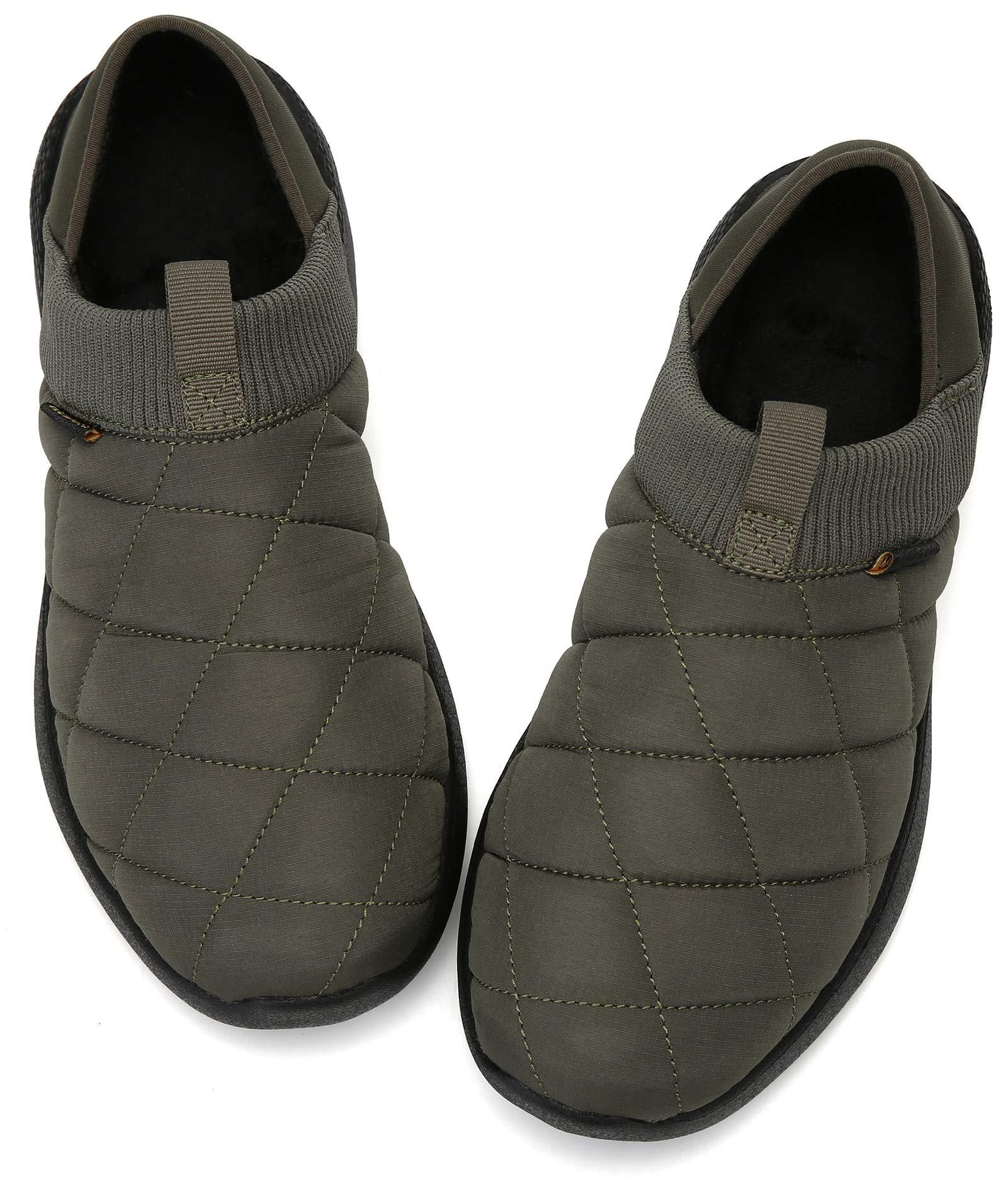 KUBUA Slippers for Men and Womens Indoor House Shoes Plush Slip on Outdoor Garden Loafers - Image 5