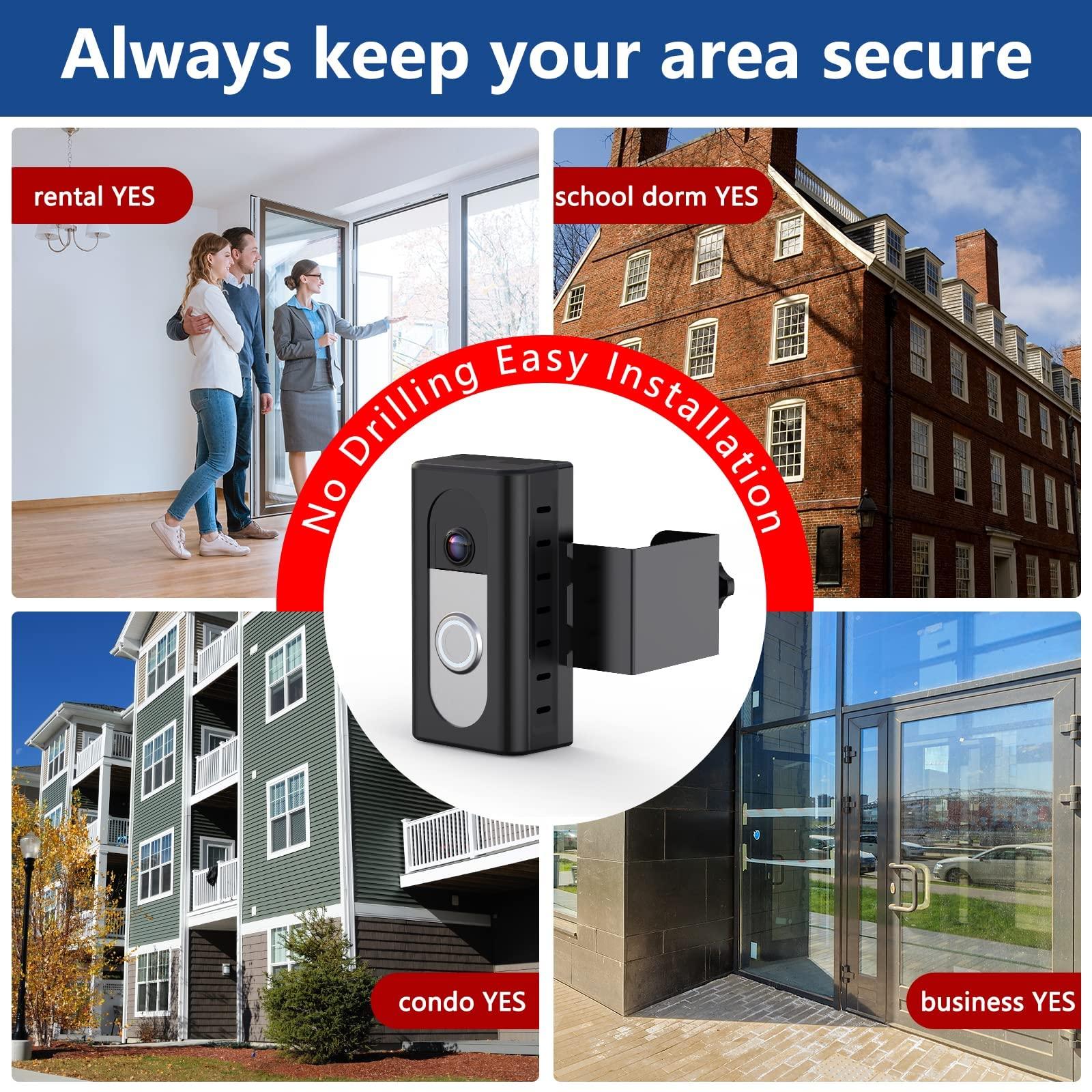 KIMILAR Anti-Theft Video Doorbell Mount Compatible with Ring/Blink Wireless Video Doorbell, Adjustable Mounting Bracket Accessories for Houses, Apartments, Businesses, Not for Security Door - Image 6