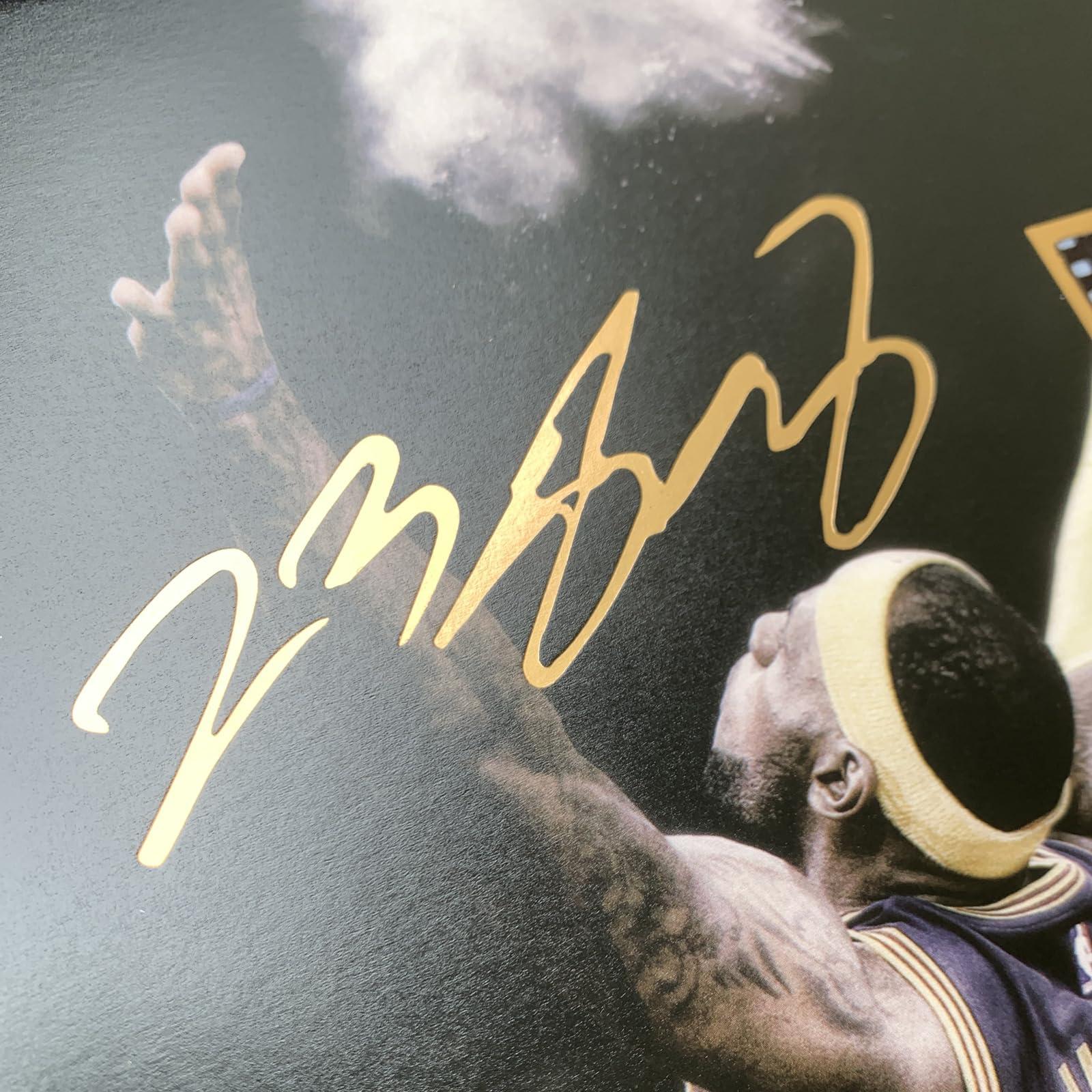 sufenvera Framed LeBron James Basketball Photo with Signed 10x8 Inch,LeBron James of The Game Film Collection Display,Gifts for Lakers James Fans - Image 5