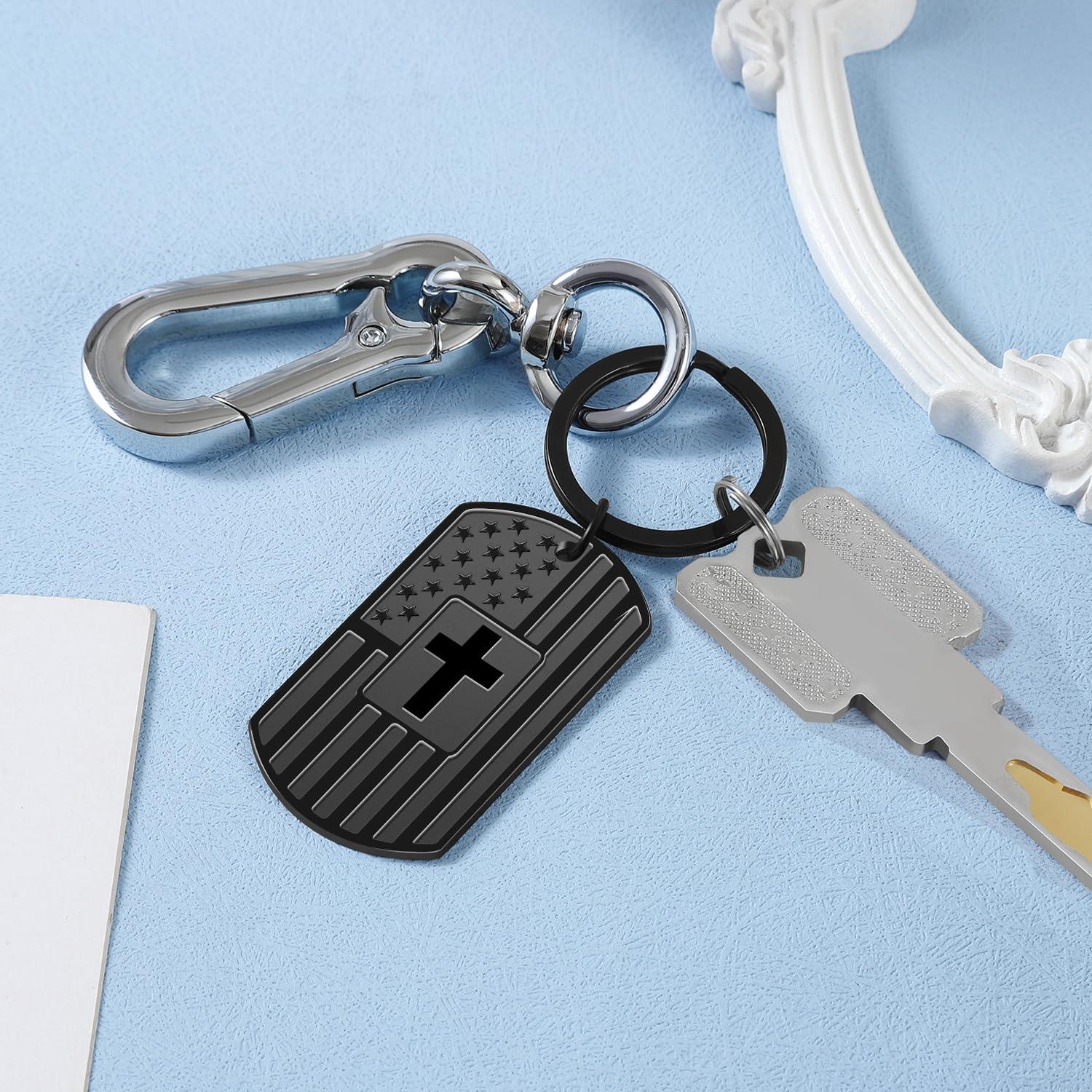 Valentines Day Gifts for Men Boyfriend Him Husband, Drive Safe Keychain for Birthday Christmas Fathers Day, Stocking Stuffers - Image 5