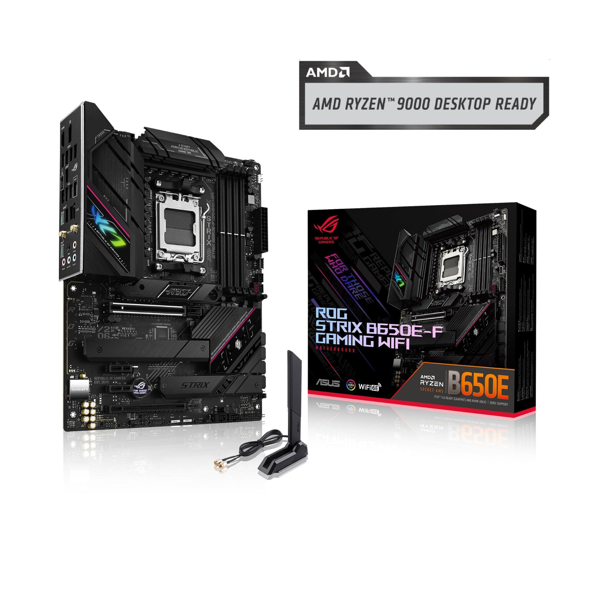 ASUS ROG Strix B650E-F Gaming WiFi AMD B650 AM5 Ryzen™ Desktop 9000 8000 & 7000 ATX Motherboard, 12+2 Power Stages, DDR5, 3X M.2 Slot, PCIe® 5.0, WiFi 6E, 2.5G LAN, USB 3.2 Gen 2x2 Type-C®, Aura Sync - Image 7