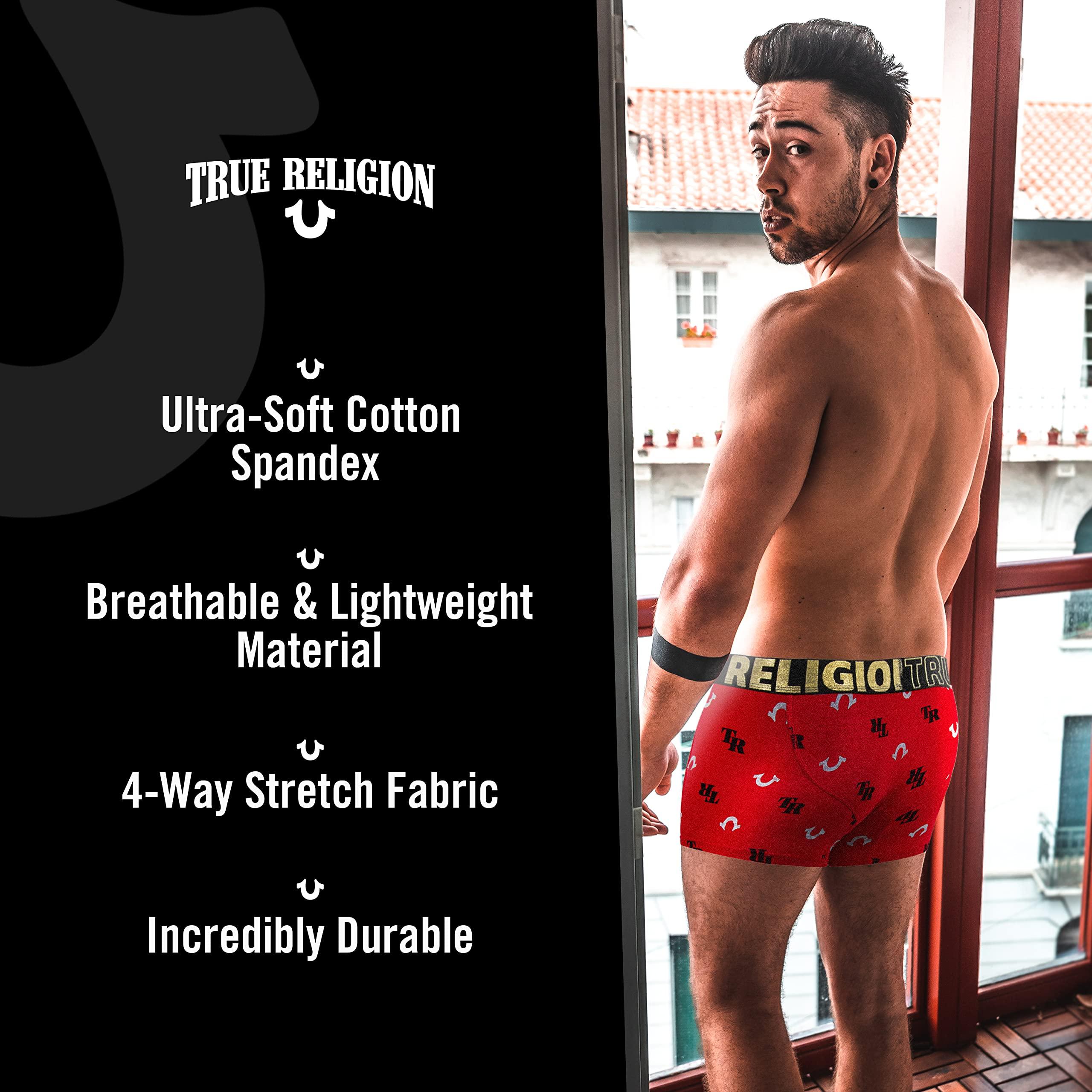 True Religion Mens Boxer Briefs Cotton Stretch Underwear for Men Pack of 6 - Image 5