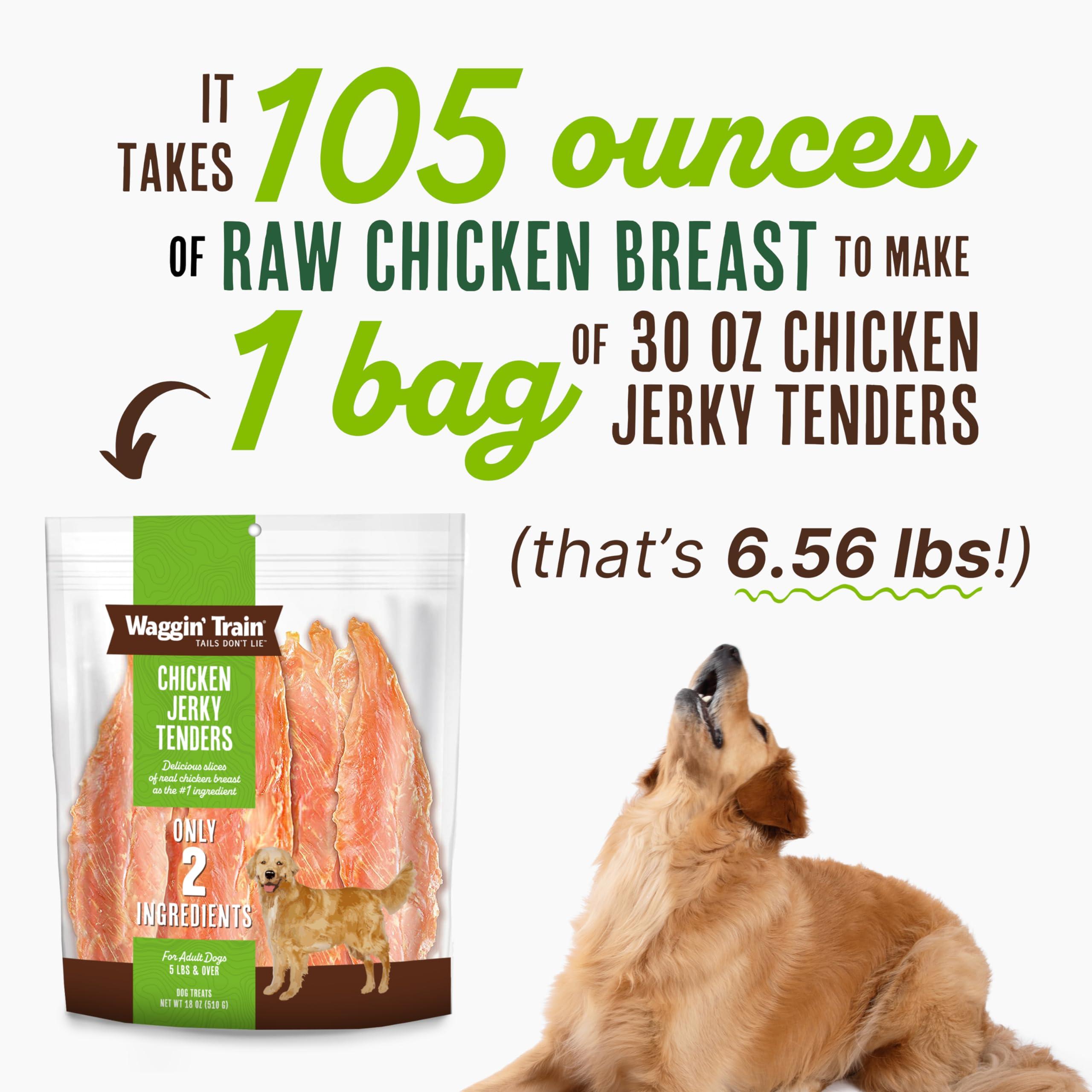 Waggin' Train Chicken Jerky for Dogs - Limited Ingredient Dog Treats for Dogs 30 oz. Pouch - Image 5