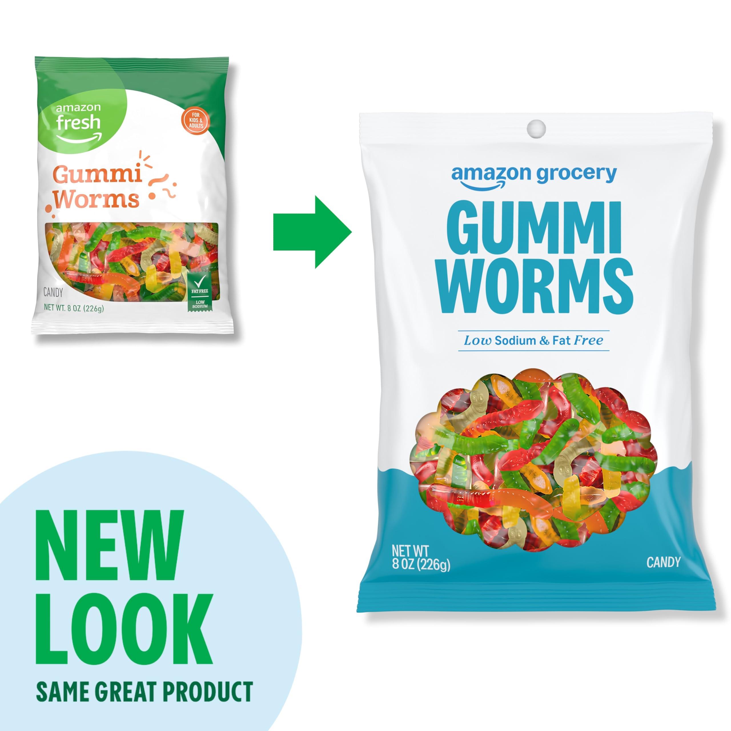 Amazon Grocery, Gummi Worms Candy, 8 Oz (Previously Amazon Fresh, Packaging May Vary) - Image 4