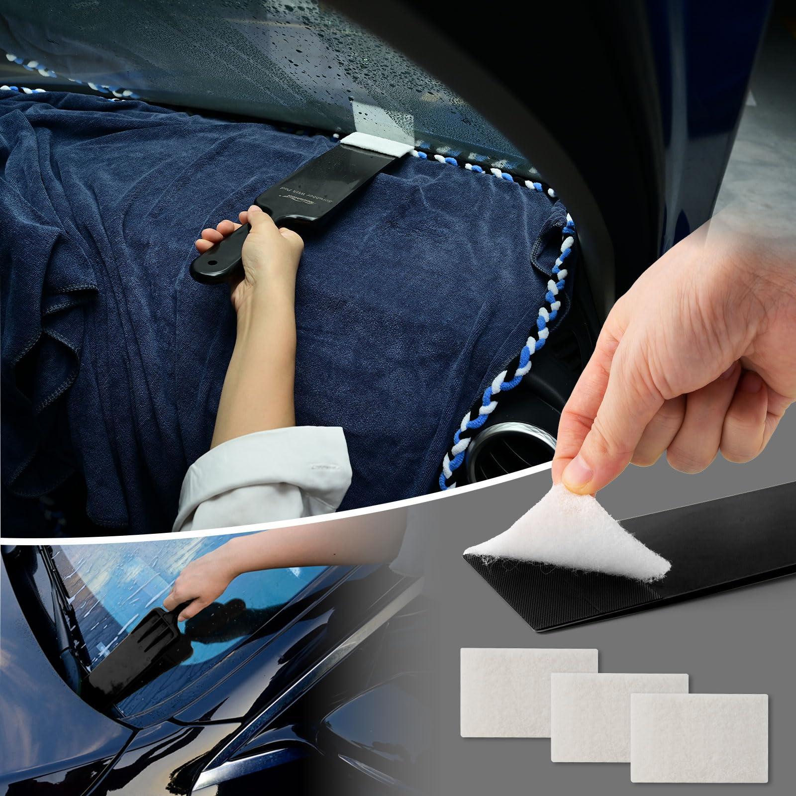 NEWISHTOOL Window Tint Tools Bulldozer Squeegee Tinting Kit PPF Film Installation Tool for Car Wrapping Scrubber Paddle Spare Felt Water Wiper Rubber Scraper Wrap Stick Tool Cutting Knife - Image 3