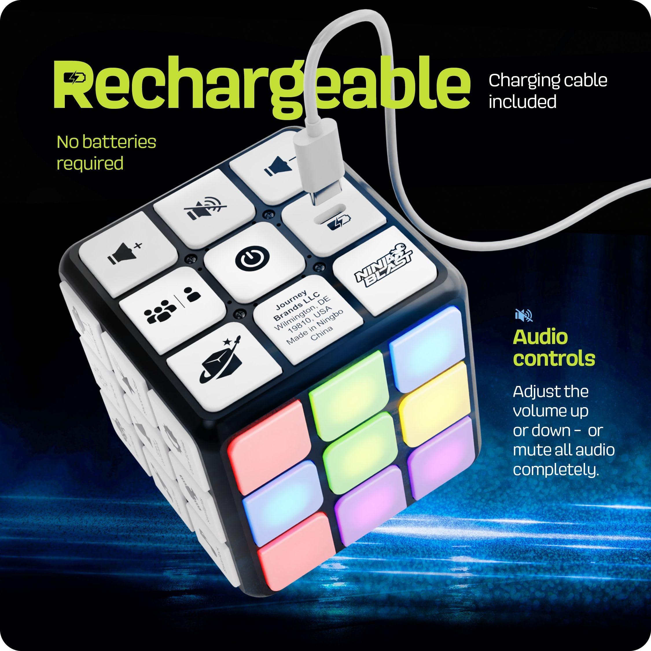 Rechargeable Game Activity Cube - Toys for Boys and Girls - 9 Fun Brain & Memory Games - Birthday Gifts for Age 6, 7, 8, 9, 10, 11, 12 Year Old Kids Teens - Best Boy Toy Gift Ideas - Image 8