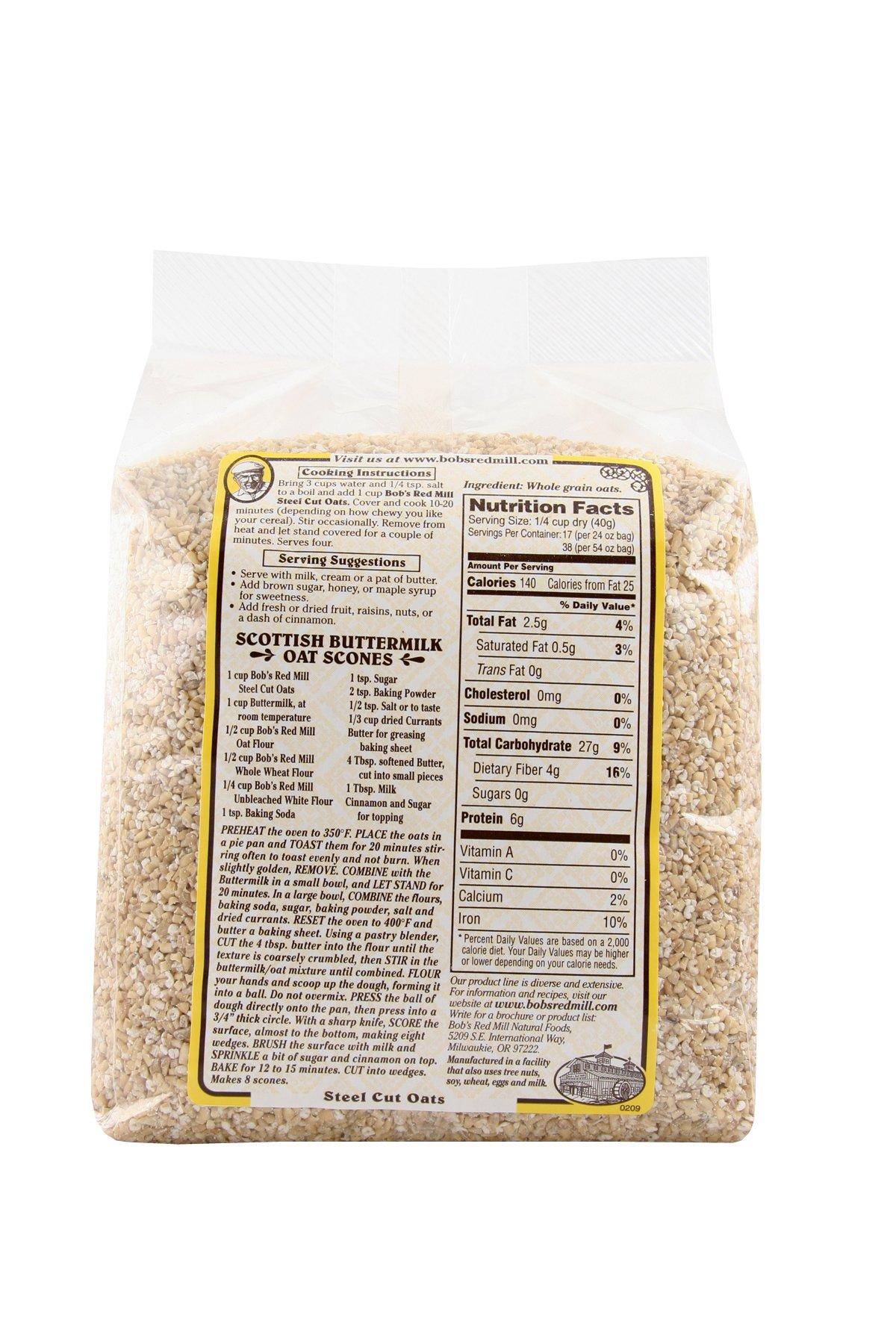 Bob's Red Mill Oats Steel Cut, 54 Ounce (Pack of 4) - Image 2