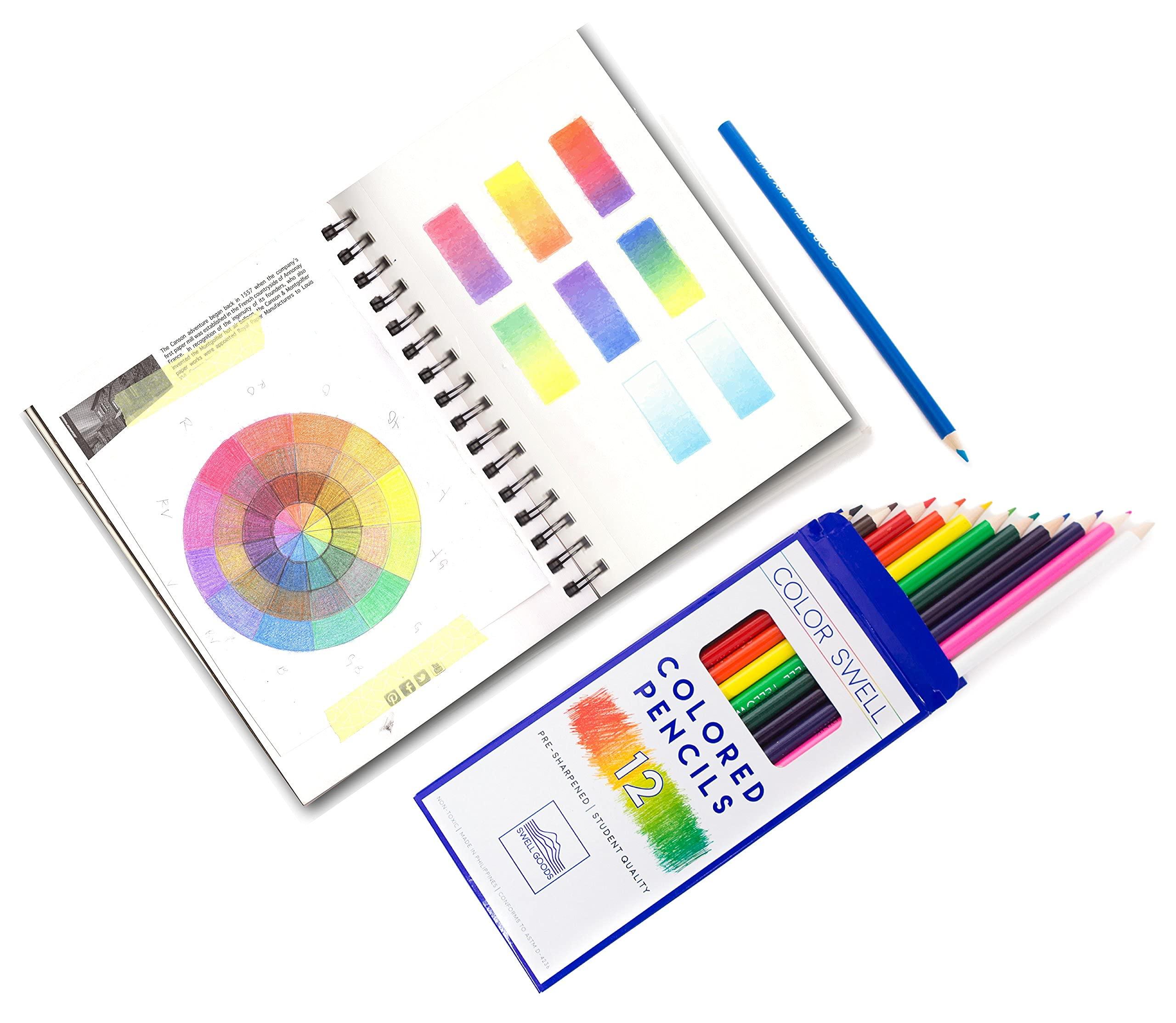 Color Swell Bulk Colored Pencils – 12 Sets, 144 Pre-Sharpened Assorted Vibrant Colors – Ideal for Kids, Teachers, and Classroom Supplies - Image 6