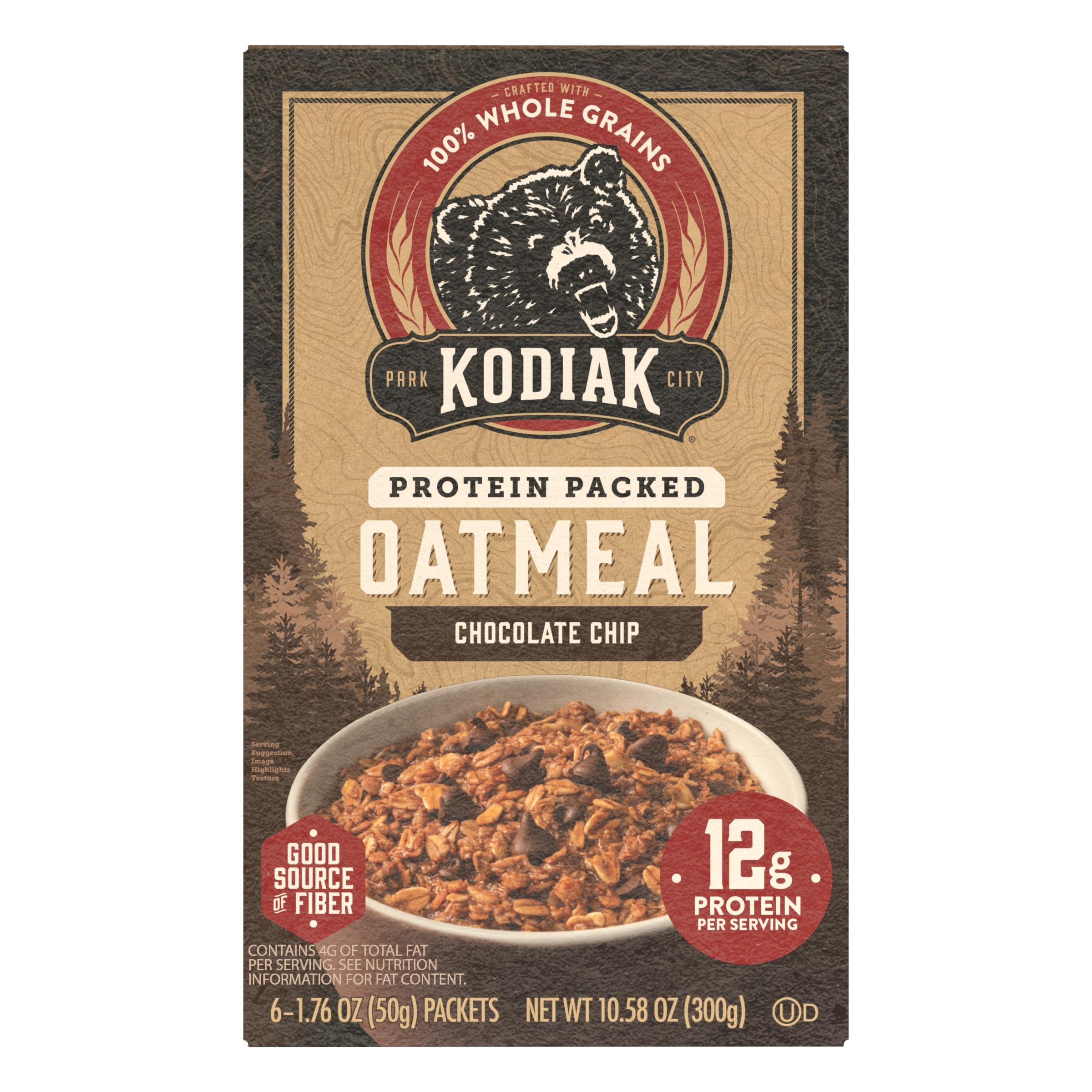 Kodiak Cakes Instant Oatmeal Packets - High Protein - 100% Whole Grains Breakfast Food - Chocolate Chip (36 Packets) - Image 2