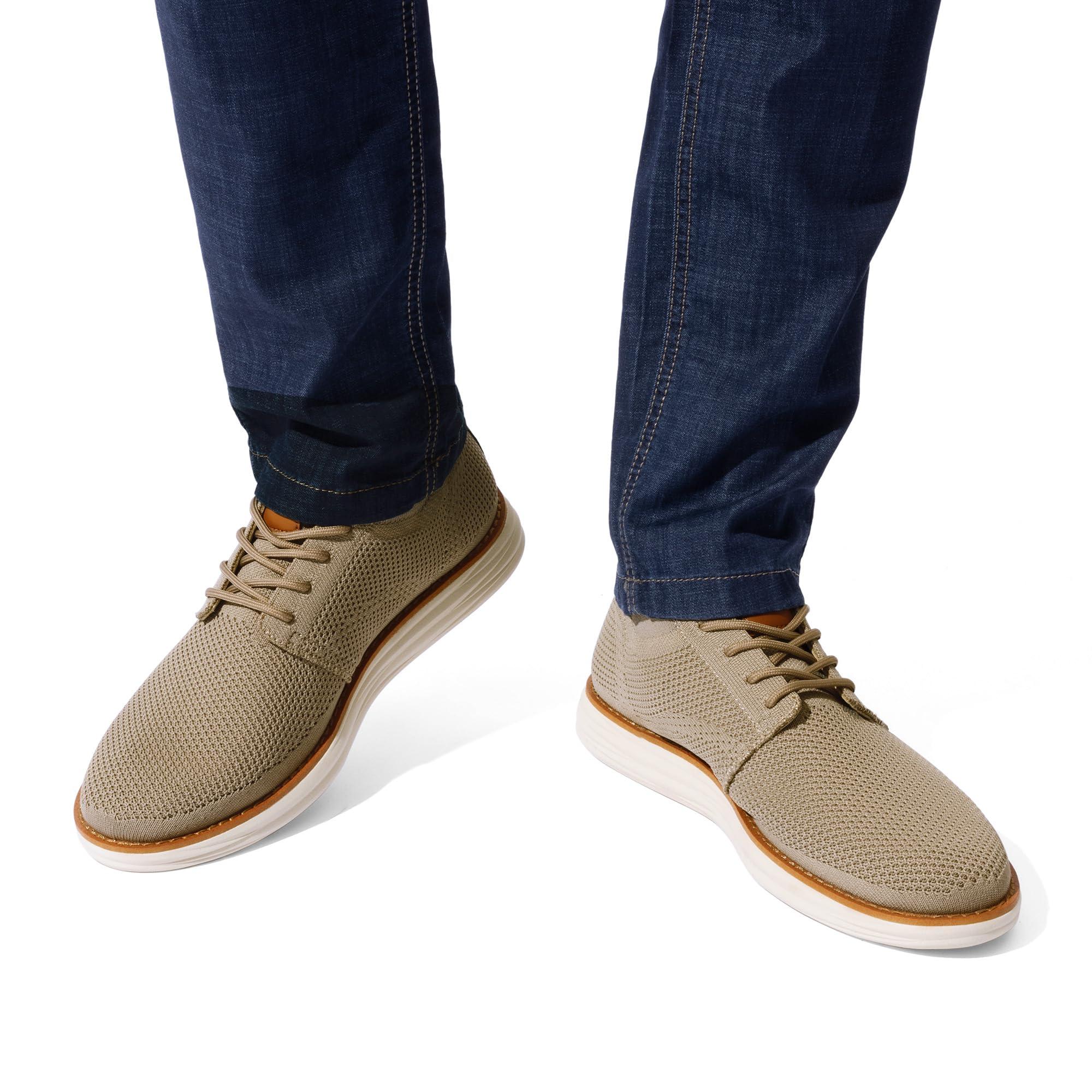 Bruno Marc Men's KnitFlex Breeze Mesh Sneakers Oxfords Lace-Up Lightweight Casual Walking Shoes - Image 6