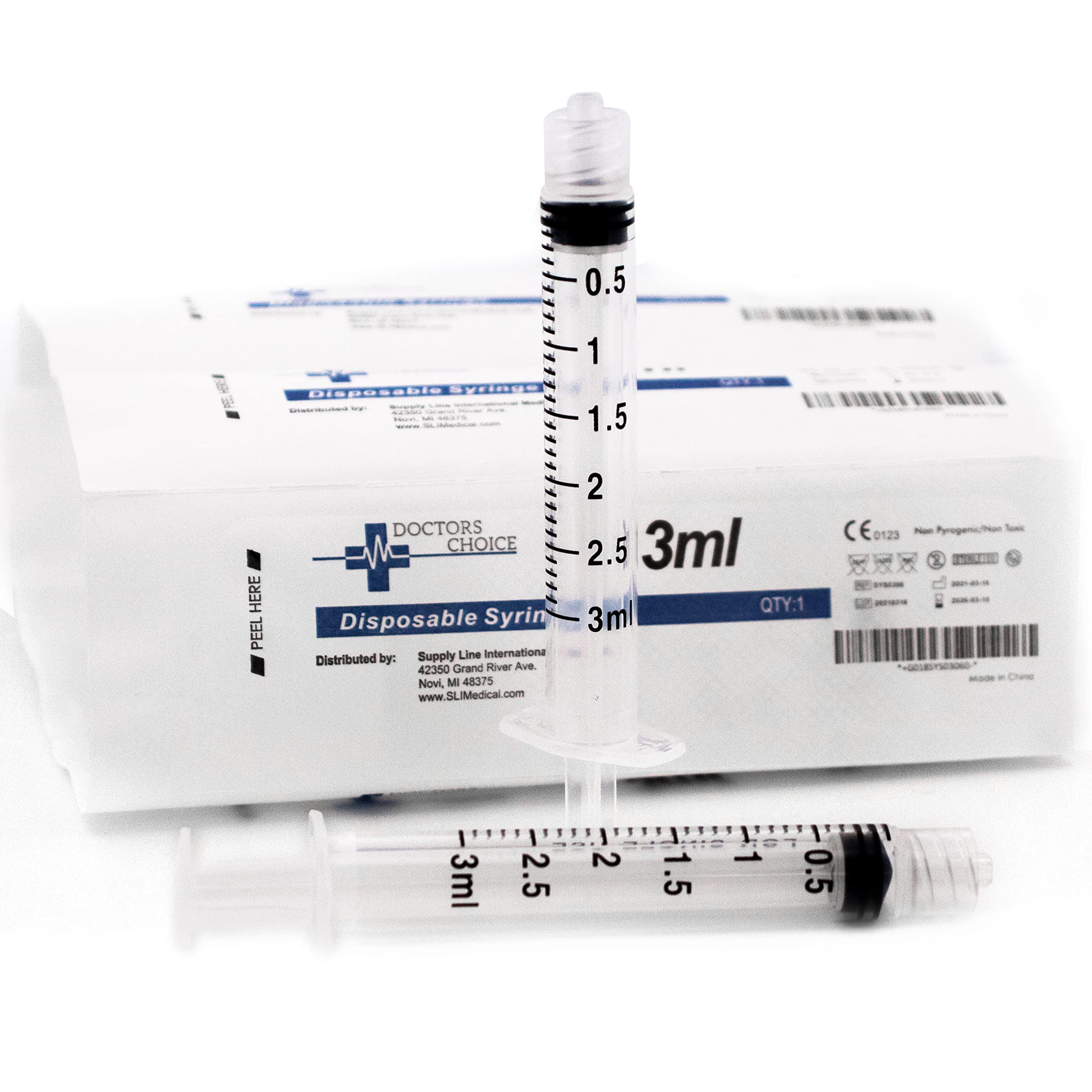 3mL Luer Lock Syringe, Sterile, Individually Wrapped, No Needle (Box of 100) - Image 4