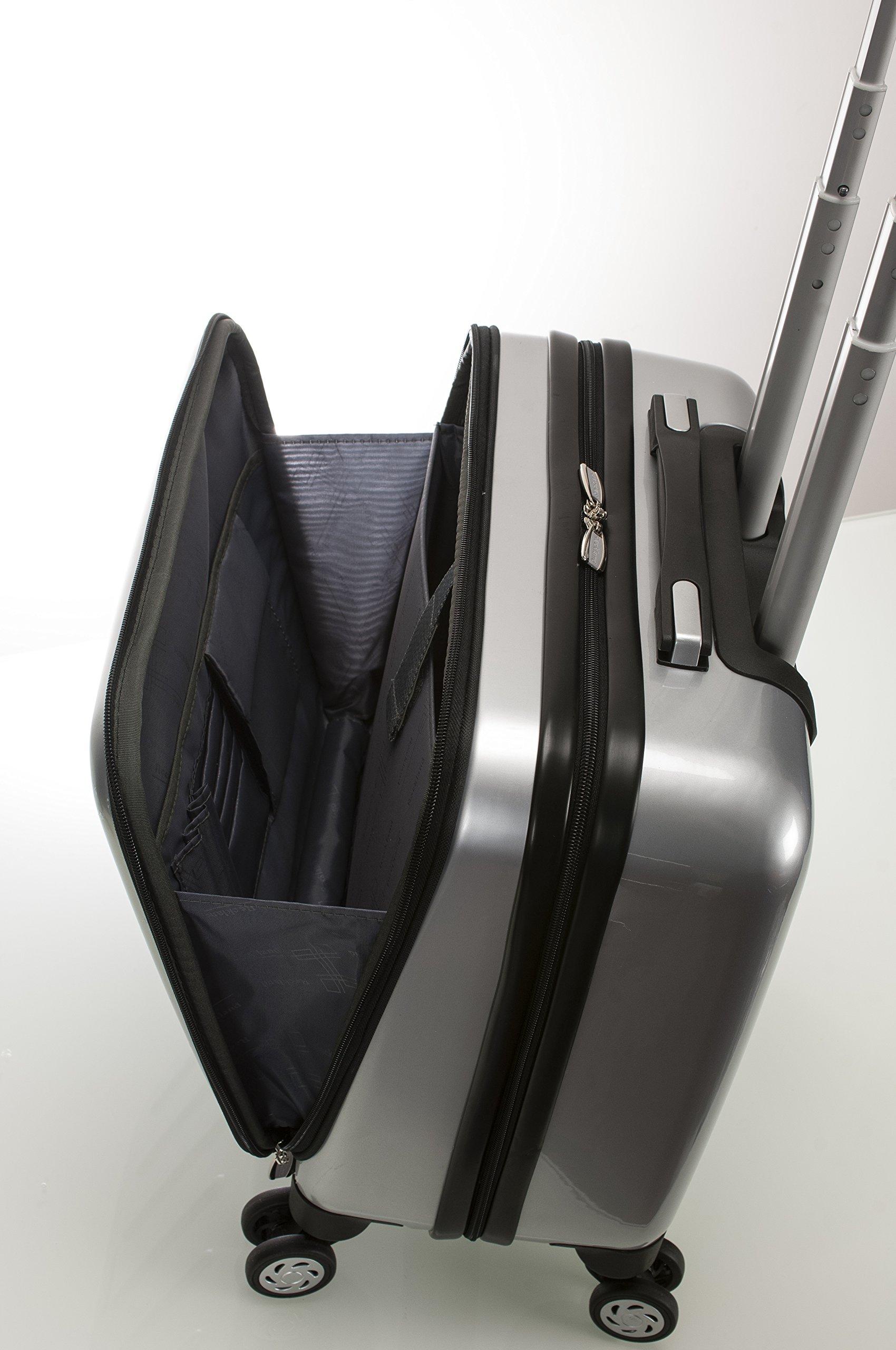 Rockland Revolution Hardside Rolling Computer Case, Silver, Carry-On 17-Inch - Image 14
