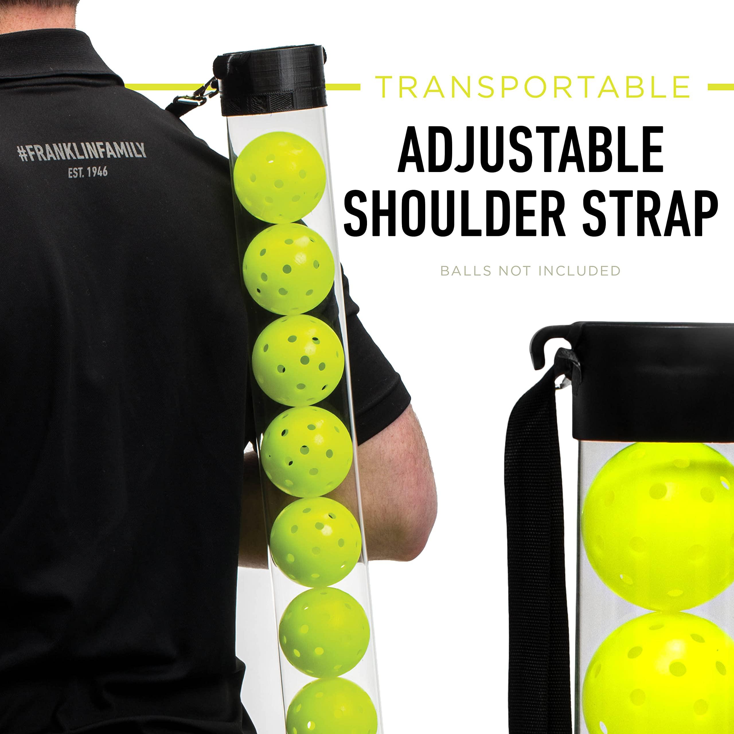 Franklin Sports Pickleball, Tennis + Padel Ball Hopper Tubes - (15) Tennis/Padel Ball + (13) Pickleball Picker Upper Tubes - Quick Pickup + Storage - Balls Not Included - Image 5