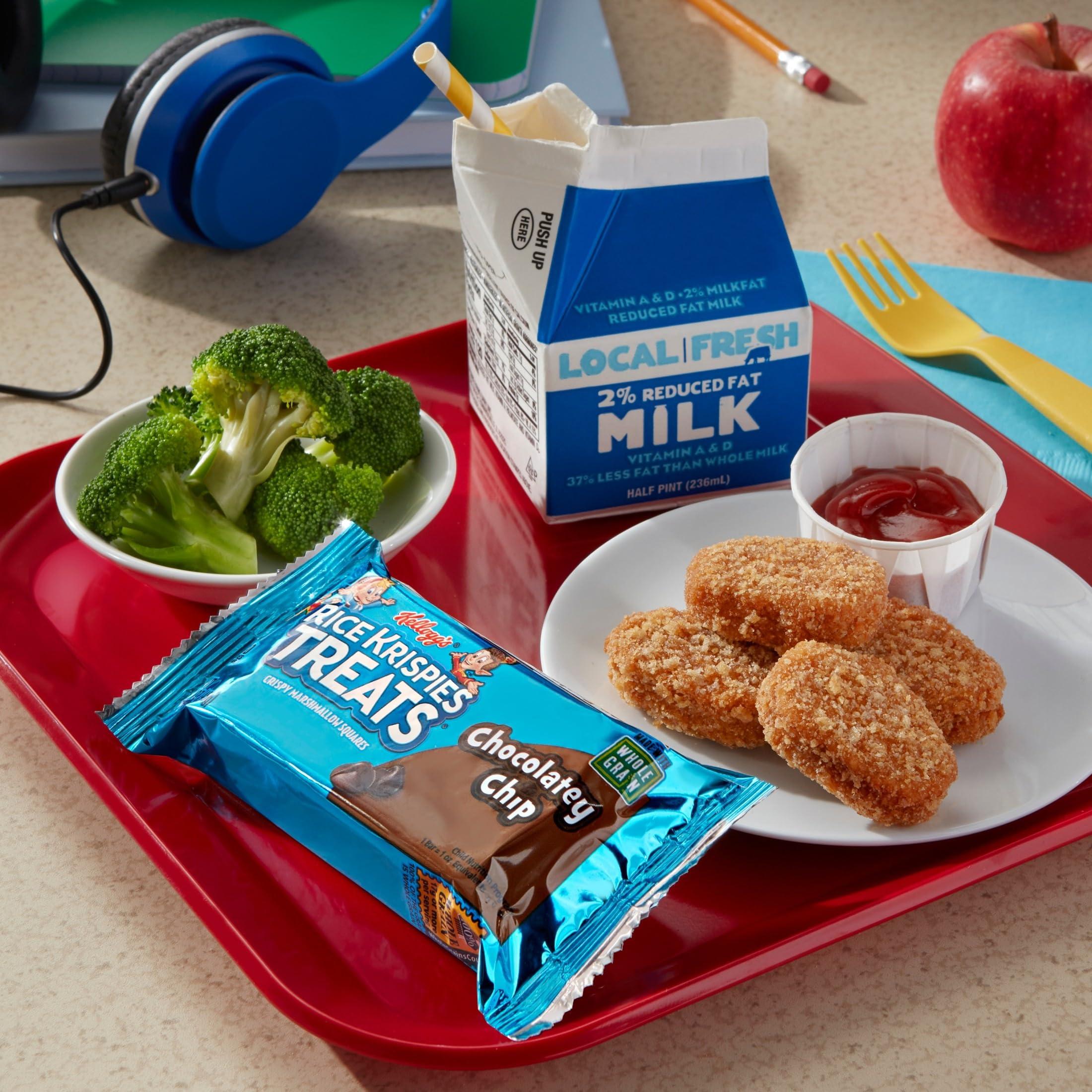 Rice Krispies Treats Marshmallow Snack Bars, Made with Whole Grain, Kids Snacks, Chocolatey Chip (80 Bars) - Image 5