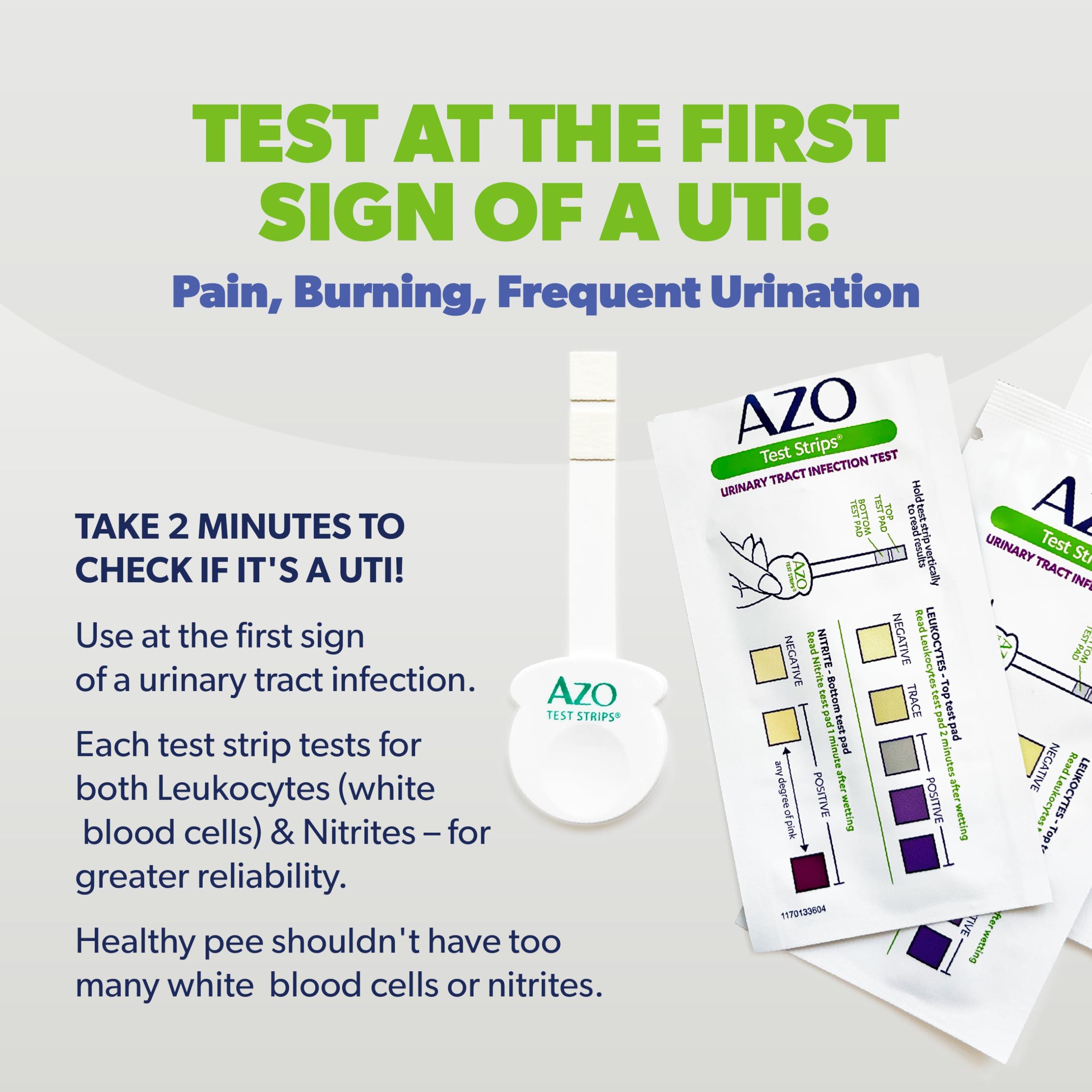 AZO Urinary Tract Infection (UTI) Test Strips, Accurate Results in 2 Minutes, FSA/HSA Eligible, Clinically Tested, Easy to Read Results, Clean Grip Handle, from The #1 Most Trusted Brand, 3 Count - Image 4