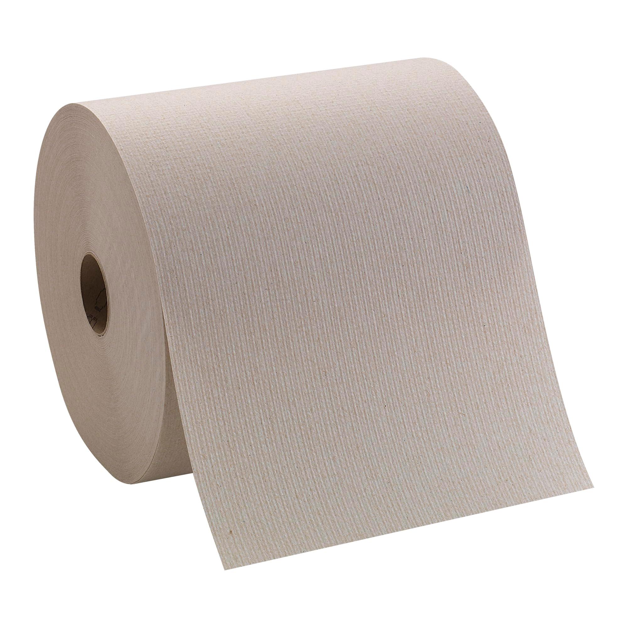 Pacific Blue Basic Recycled Hardwound Paper Towel Rolls by GP PRO (Georgia-Pacific), Brown, 26301, 800 Feet Per Roll, 6 Rolls Per Case - Image 3