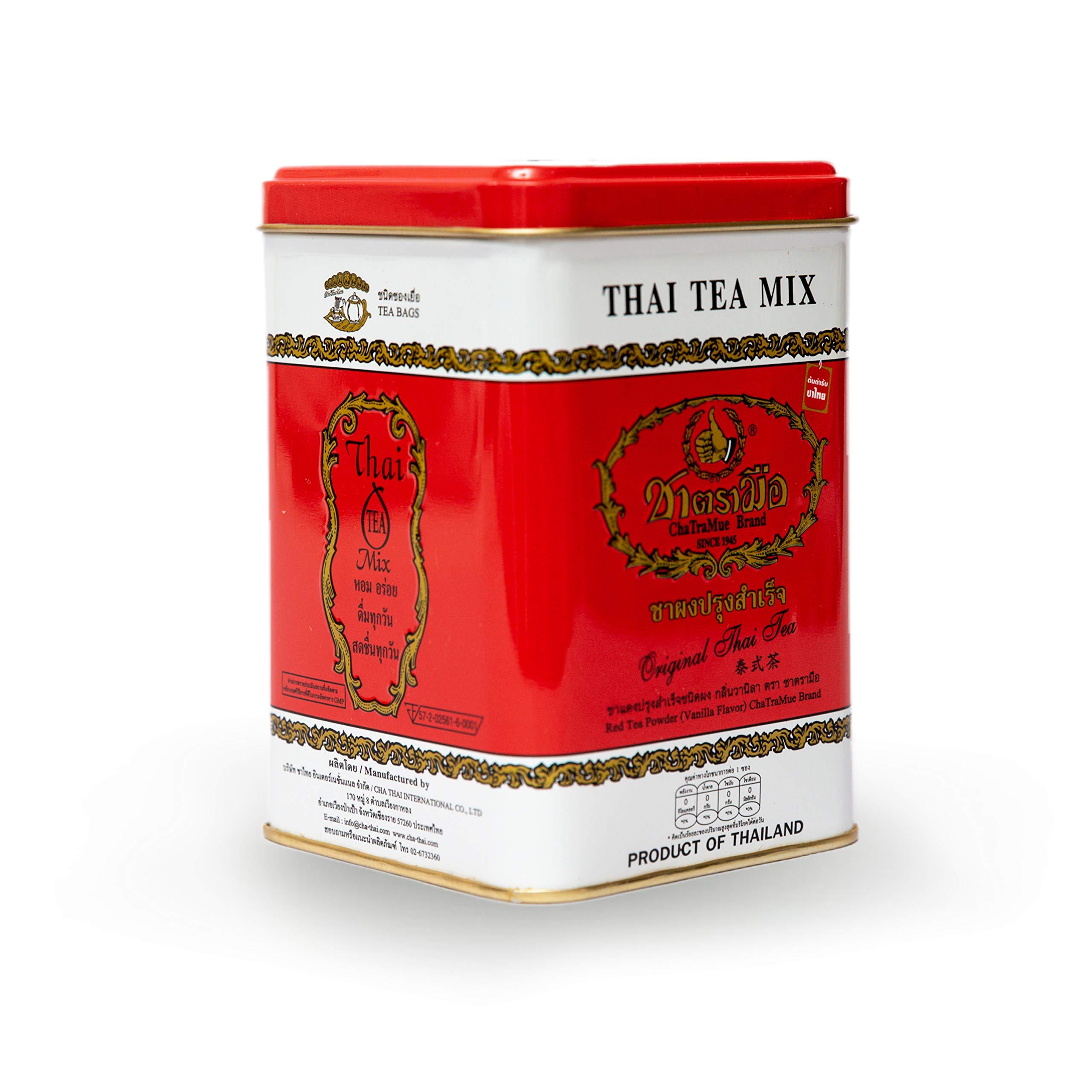 Number One Original Thai Tea Mix ChaTraMue Thai Tea for Boba Tea, Hot Tea, Iced Tea (Red Label 50 Tea Bags) - Image 6