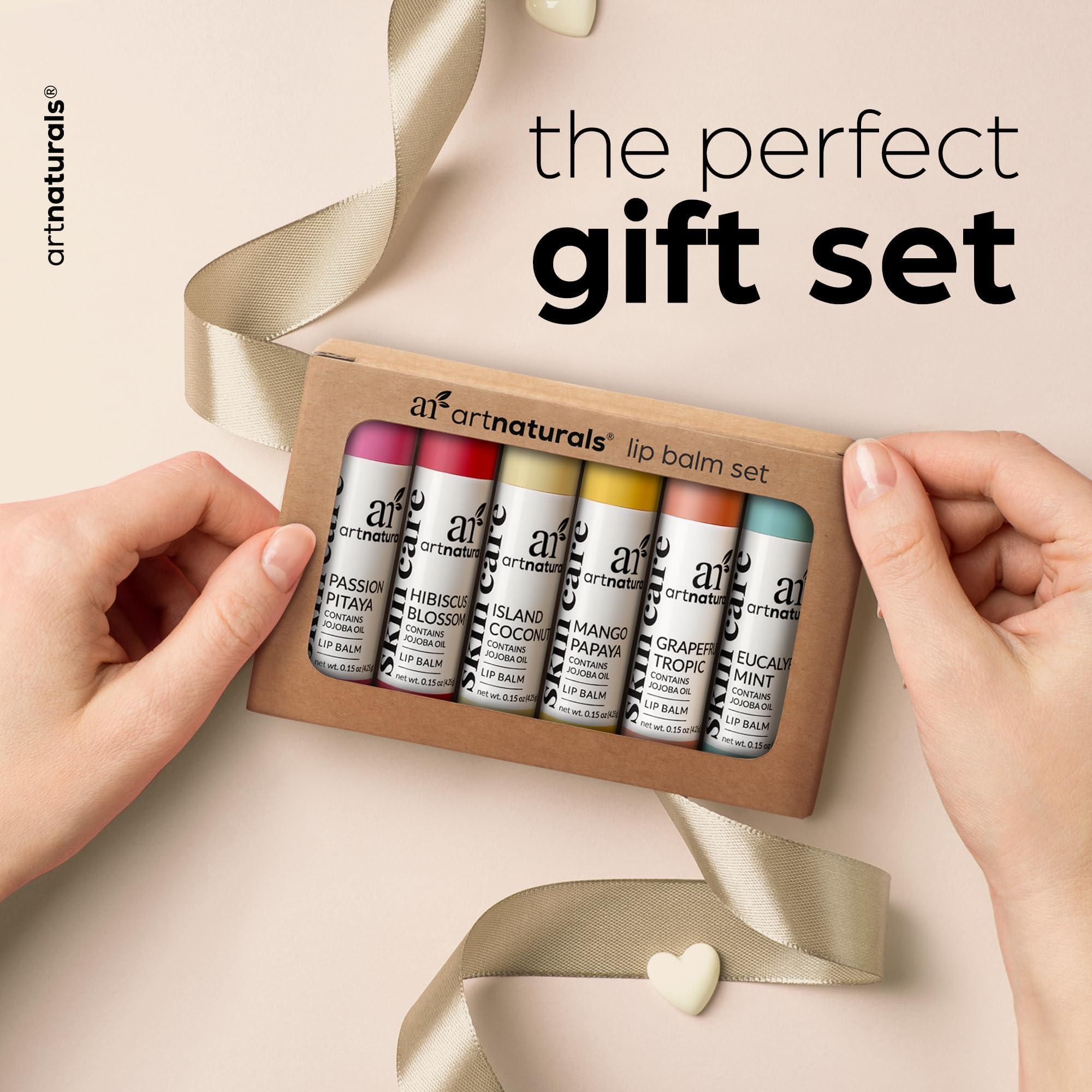 ArtNaturals Organic Beeswax Lip Balm Gift Set - Assorted Flavors with Aloe, Coconut & Jojoba Oils - Image 2