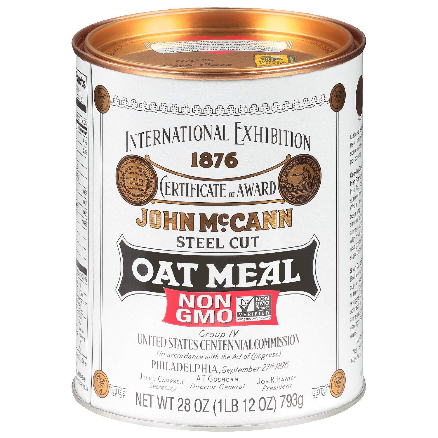 McCann's Irish Oatmeal, Traditional Steel Cut, 28 Ounce (Pack of 4)