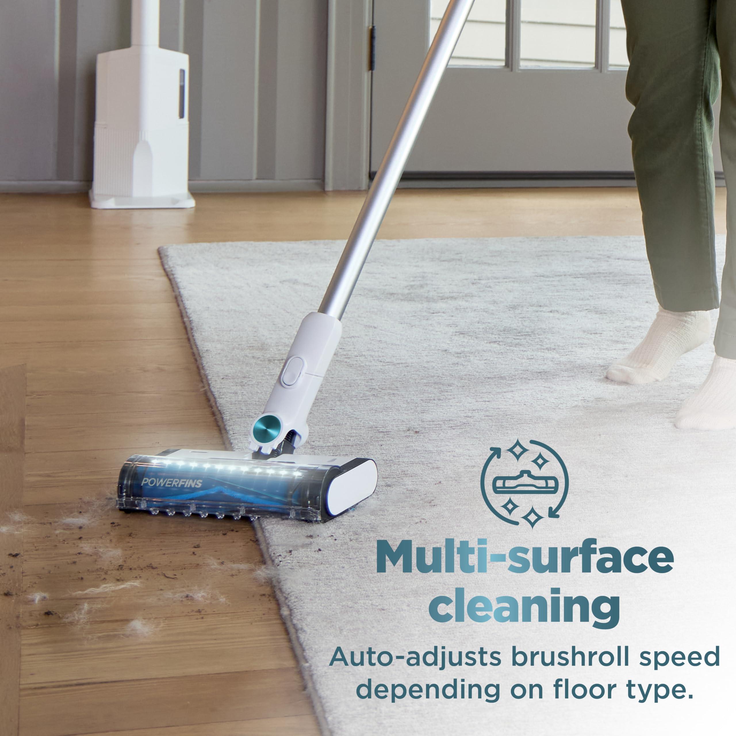 Shark Clean & Empty Cordless Stick Vacuum – Lightweight Cordless with HEPA Filter, Portable, Rechargeable, Auto-Empty System, Stick Vacuum for Pet Hair, Carpets & Hardfloor, White, BU3521 - Image 8