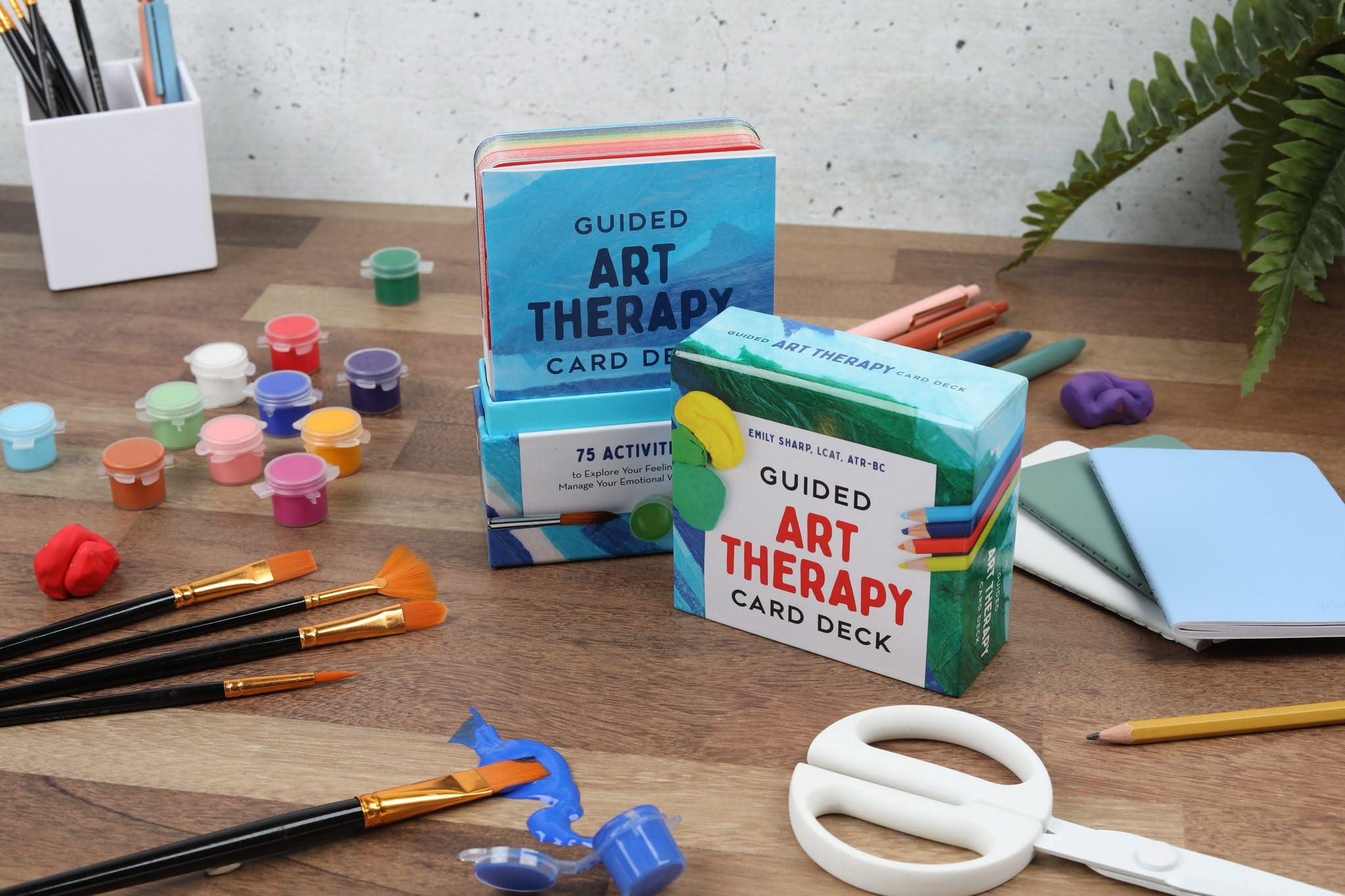 Guided Art Therapy Card Deck: 75 Activities to Explore Your Feelings and Manage Your Emotional Well-Being - Image 4
