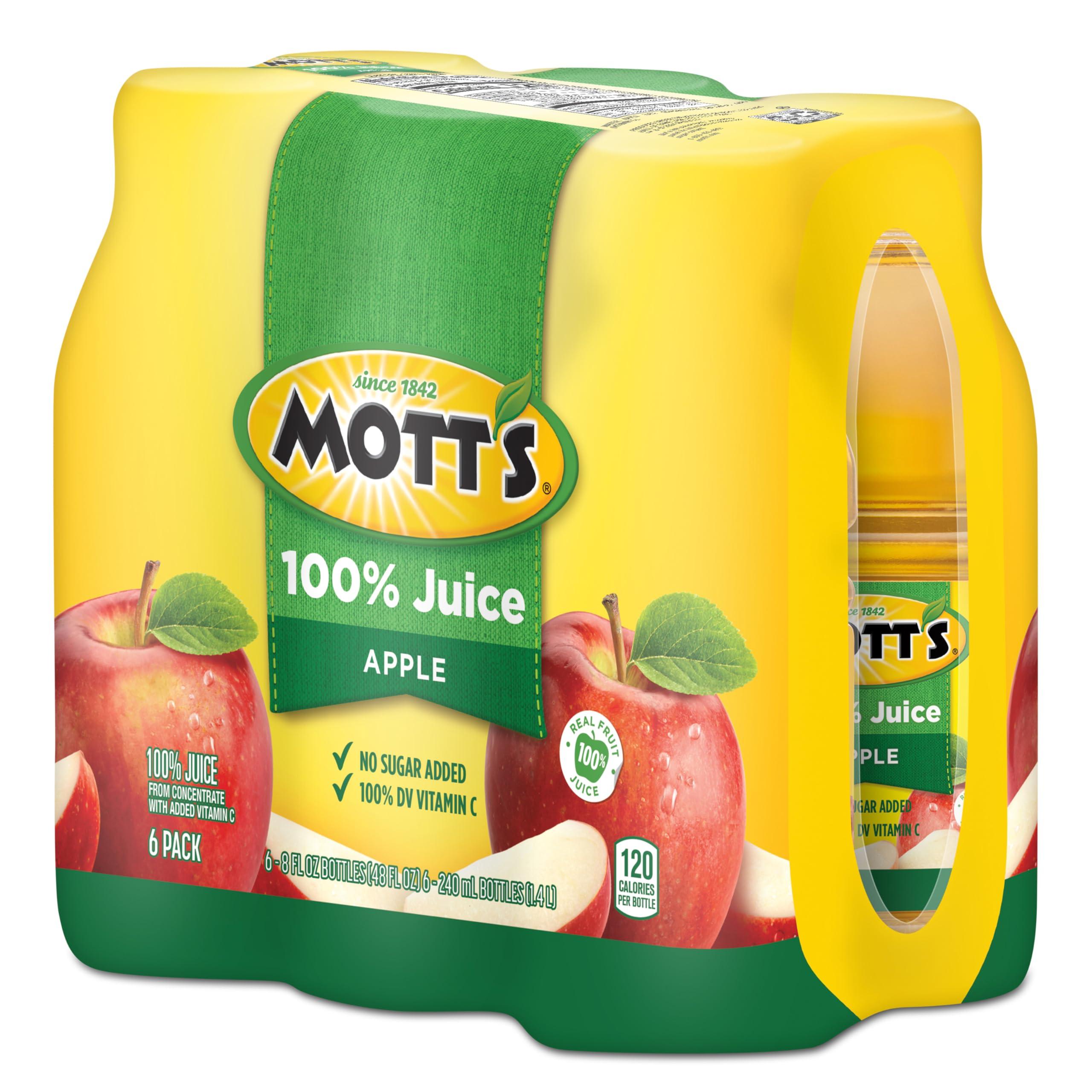 Mott's 100% Original Apple Juice, 8 Fl Oz Bottles, 24 Count (4 Packs Of 6), 2 Servings Of Fruit, 100% Fruit Juice, Gluten-free, Caffeine-free, Kosher, Contains No Artificial Colors Or Sweeteners - Image 16