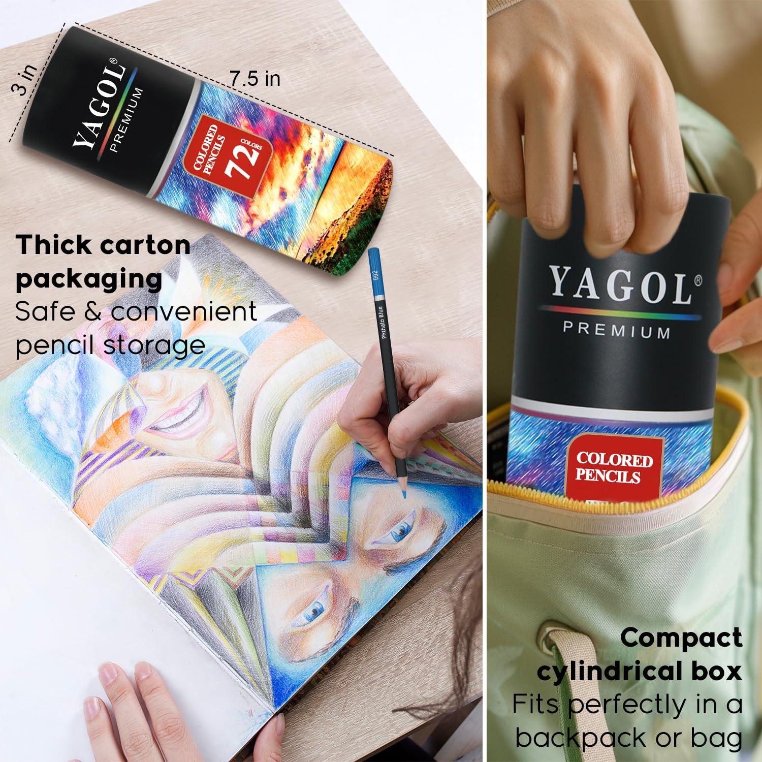 Yagol Colored Pencils for Adult Coloring Books, 72 Colored Professional Drawing Pencils, Coloring Pencils for Adults Beginners Teen & Pro. - Image 7
