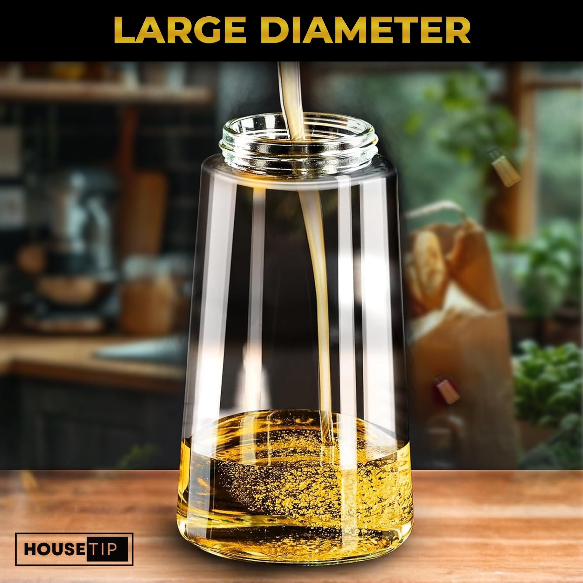 Housetip Oil Dispenser For Kitchen, 2 in 1 Glass Olive Oil Dispenser Bottle Spray And Pour, 16.9 Oz/500ml & Oil Sprayer For Cooking, Prefect For Air Fryers, Salad Dressing, BBQ and Grilling - Image 5
