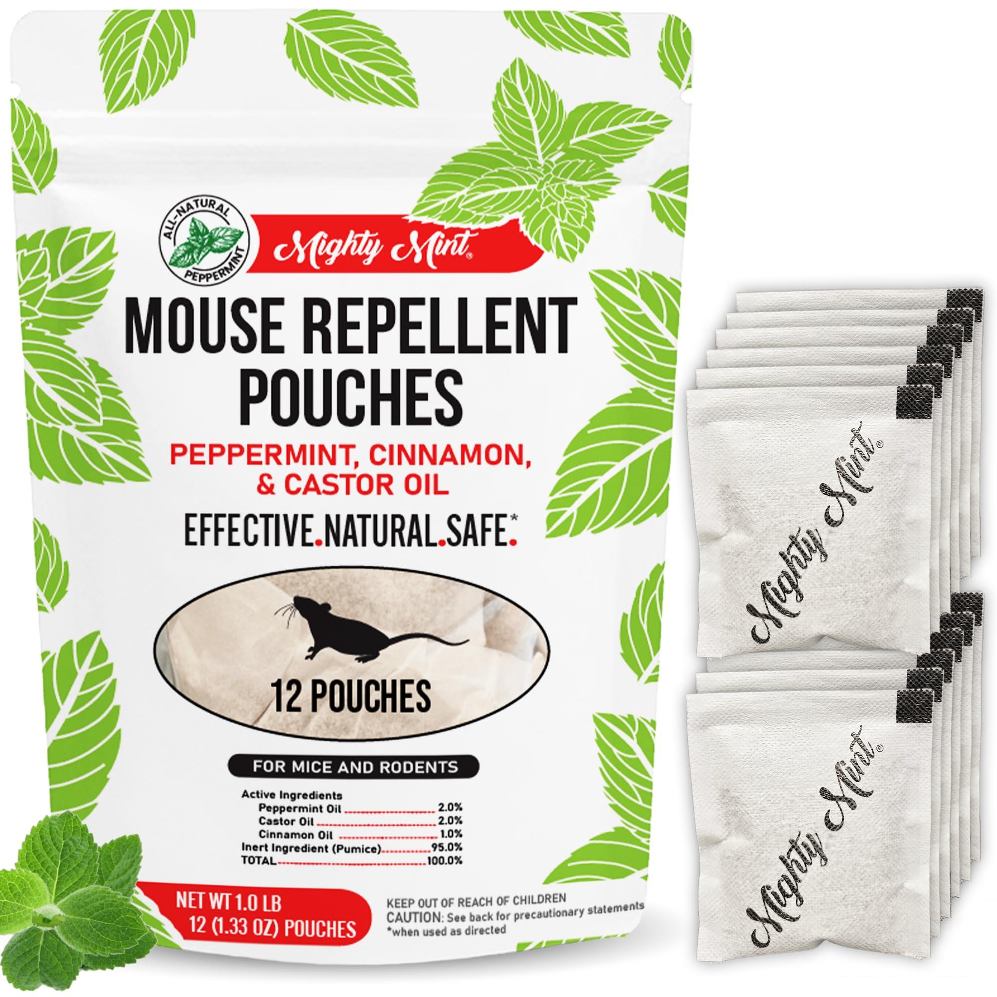 Mighty Mint Mouse Repellent Pouches & Rodent Repellent Spray Bundle - Image 2