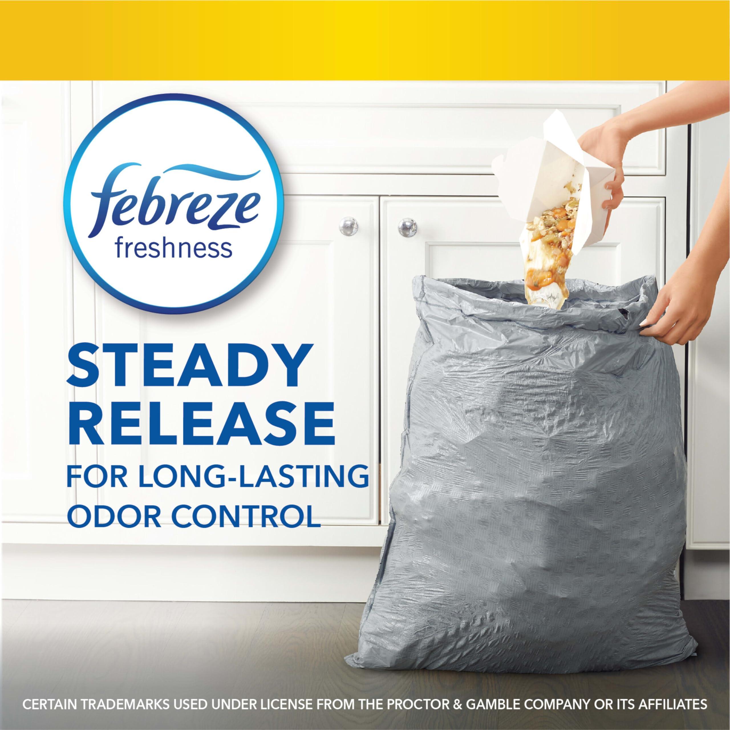 Glad Tall Kitchen Drawstring Trash Bags - Odorshield 13 Gallon White Trash Bag, Febreze Fresh Clean, 110 Count - Image 2