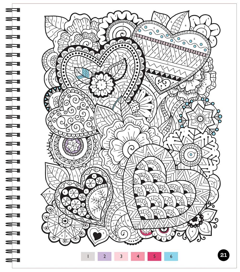 Brain Games - Color by Number: Stress-Free Coloring (Green) - Image 4