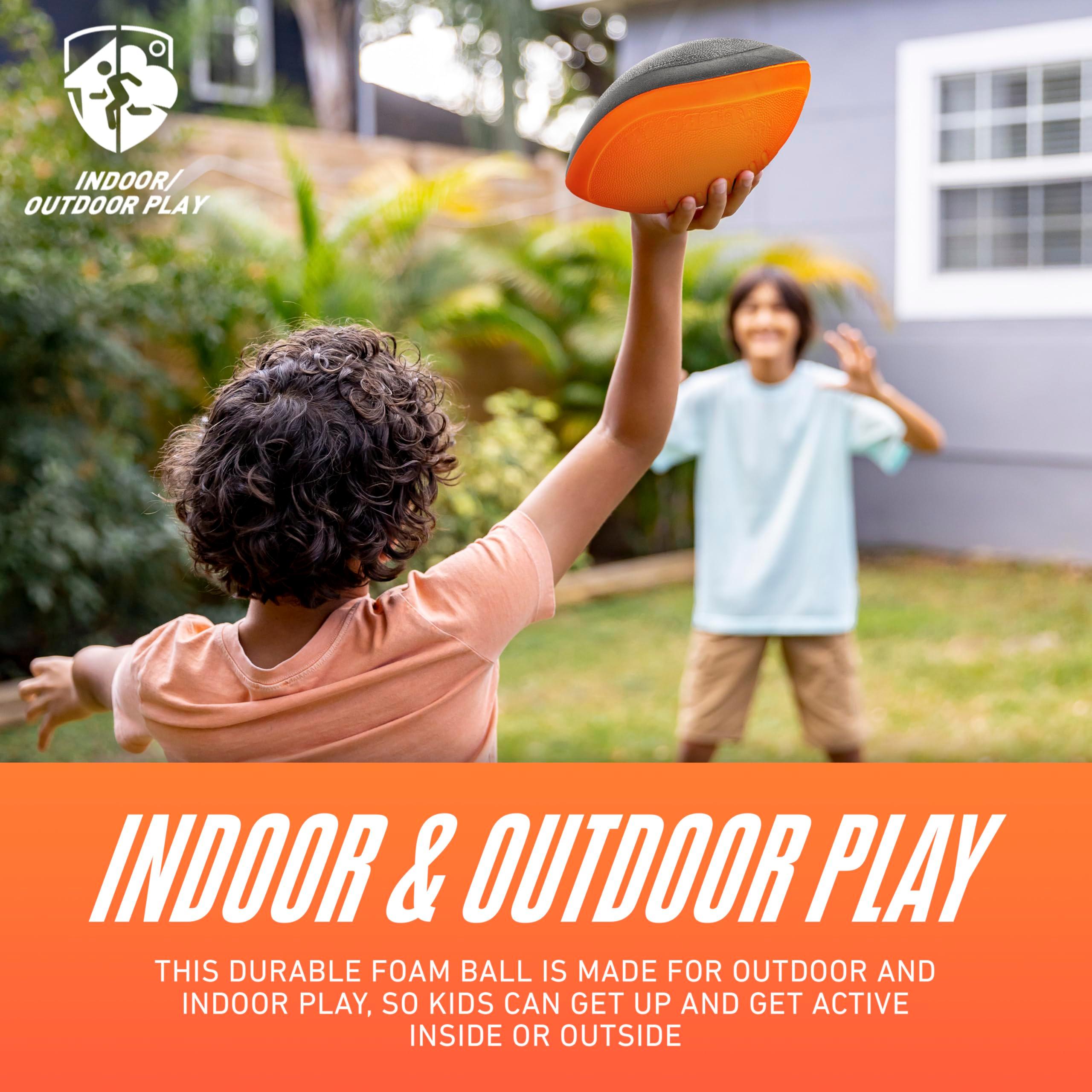 NERF Turbo Jr. Kids Foam Football - Classic Foam Football for Kids - Indoor + Outdoor Soft Foam Ball - Kids Mini Soft Foam Ball - NERF Toy Football for Kids - Easy Throw + Catch Youth Football - Image 5