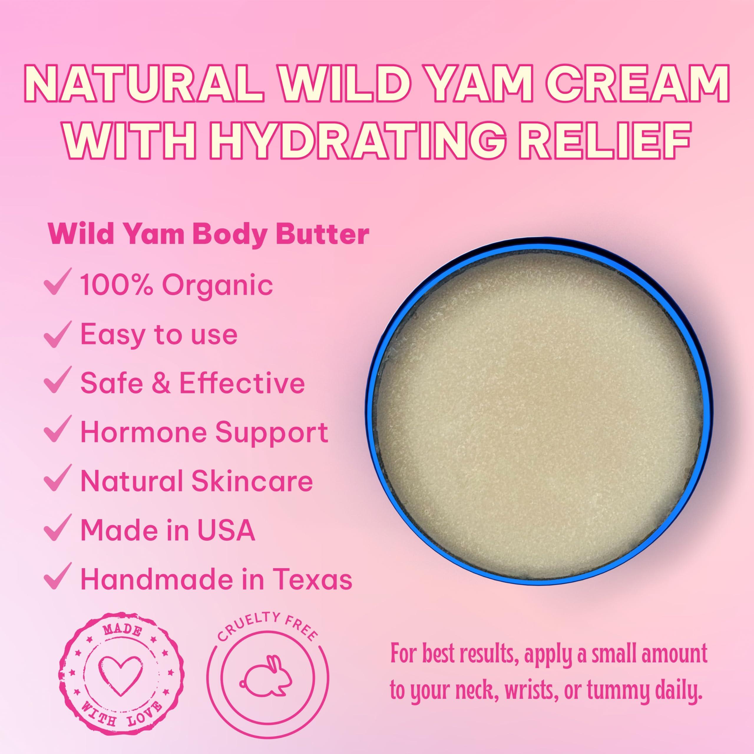 No Crap In It Wild Yam Body Butter- Natural, Wild yam cream with Hydrating Relief in a 4oz Jar - Image 6
