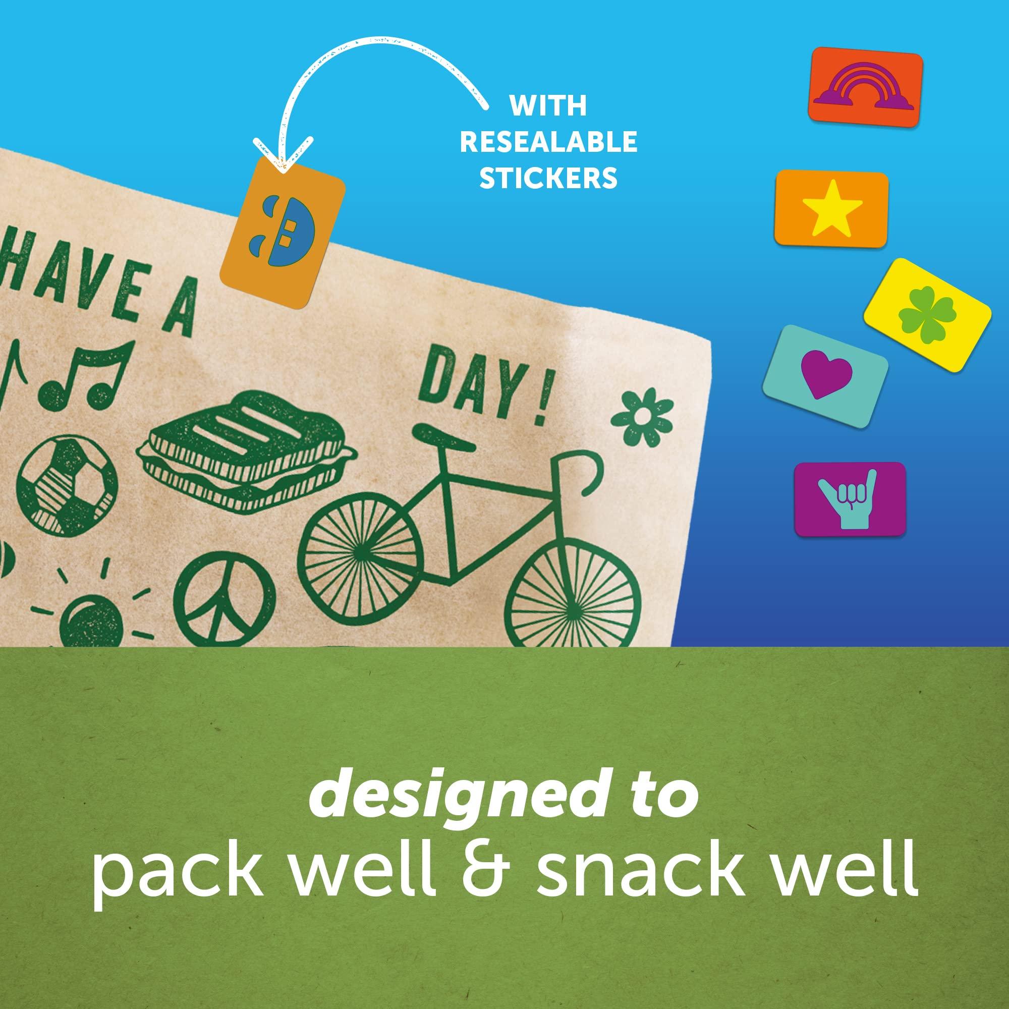 Ziploc Paper Sandwich and Snack Bags, Recyclable & Sealable with Fun Designs, 50 Bags Total - Image 9