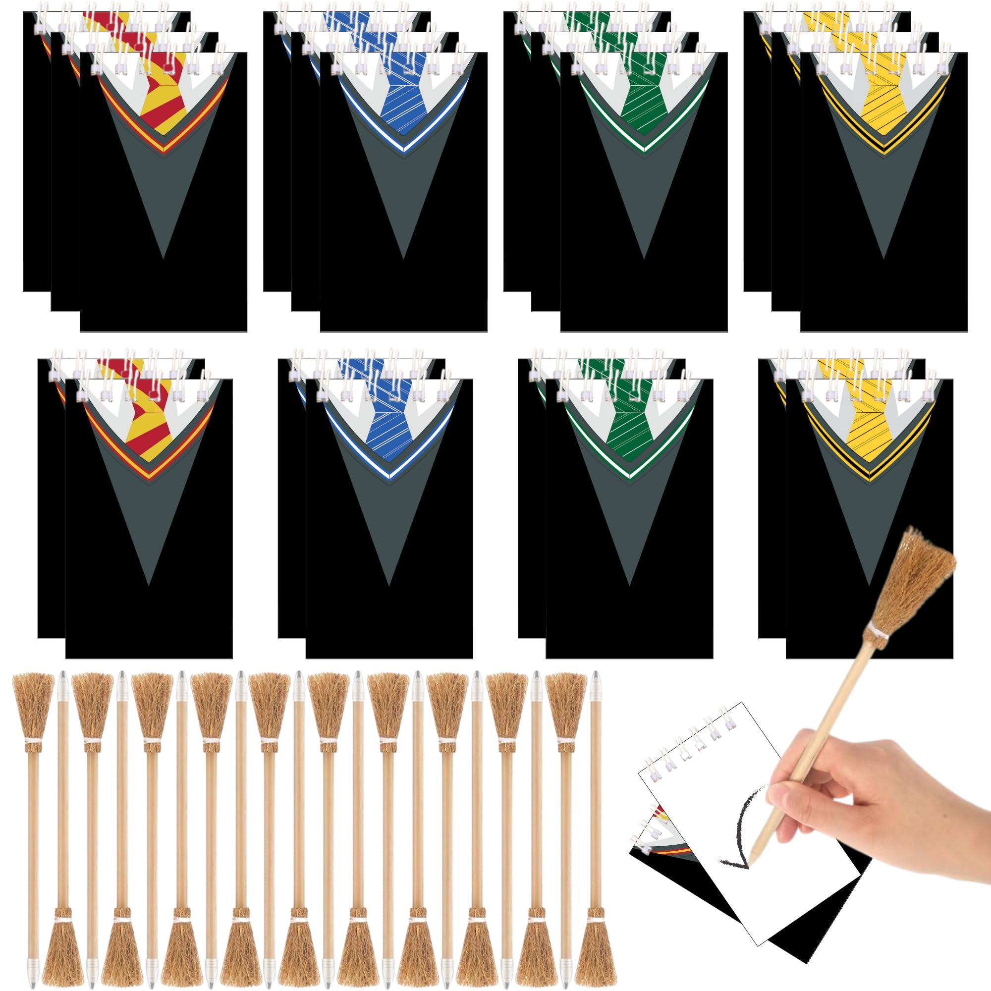 Echoglimmer 40 PCS Wizard Harry Party Favors | Birthday Party Decorations | Harry Party Supplies 20 Wizard Pencils & 20 Harry Party Notepads | Harry Party Favors | Party Décor | Birthday Games