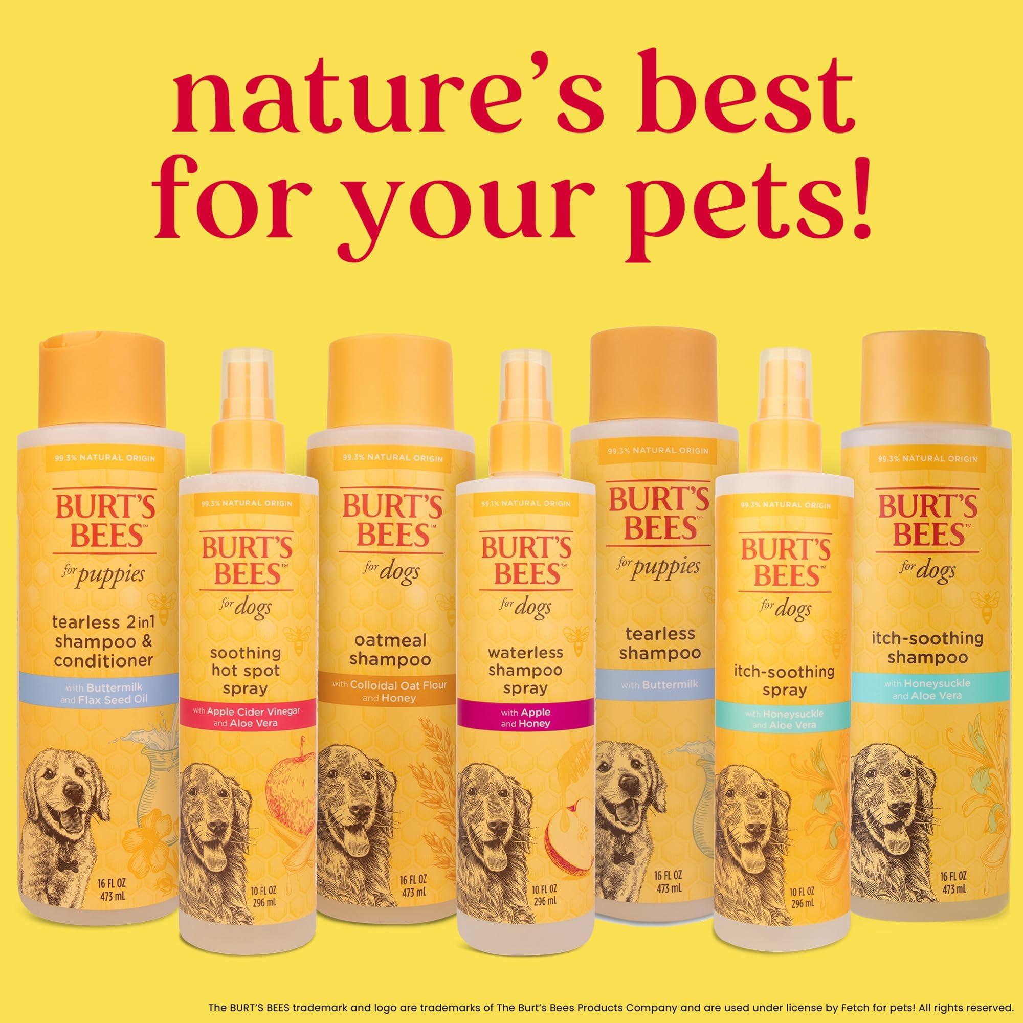 Burt's Bees for Pets Oatmeal Dog Shampoo with Colloidal Oat Flour and Honey, 95% Natural Origin Formulas, Shampoo for Dogs - Gentle Dog Shampoo, Best Dog Shampoo, 16 oz - Image 7